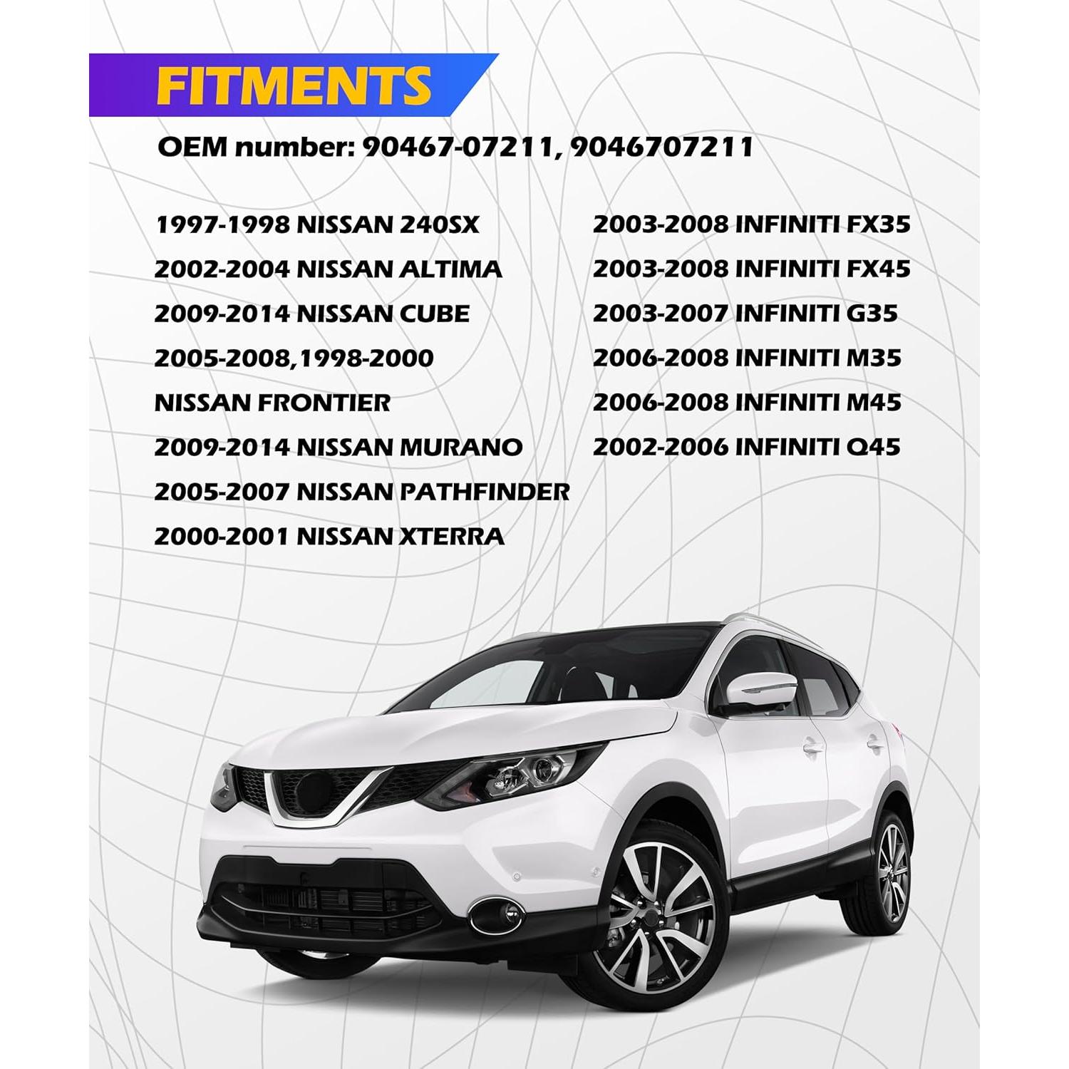 15 Clips de Nylon para Automóvil SCUARI, Fijación Rejilla Frontal