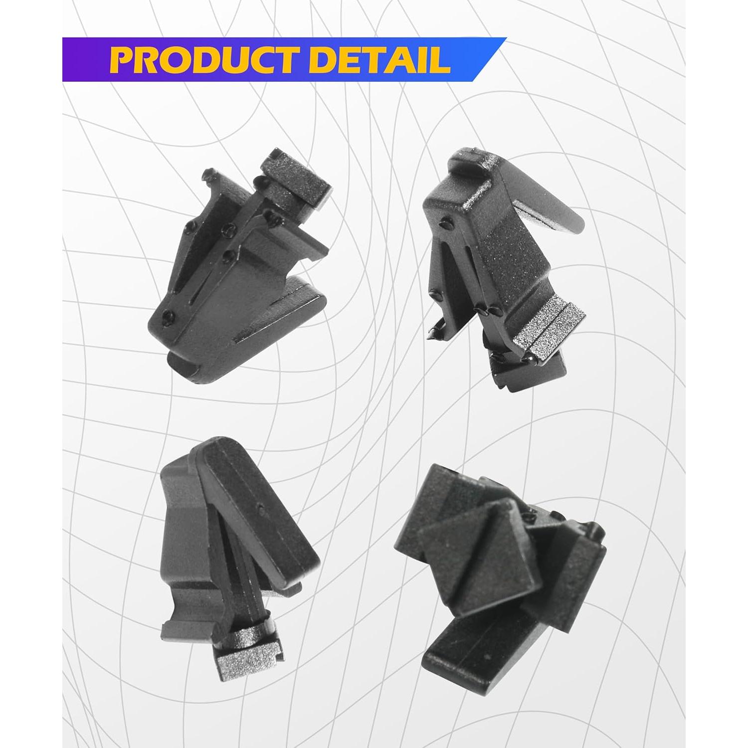 15 Clips de Nylon para Automóvil SCUARI, Fijación Rejilla Frontal