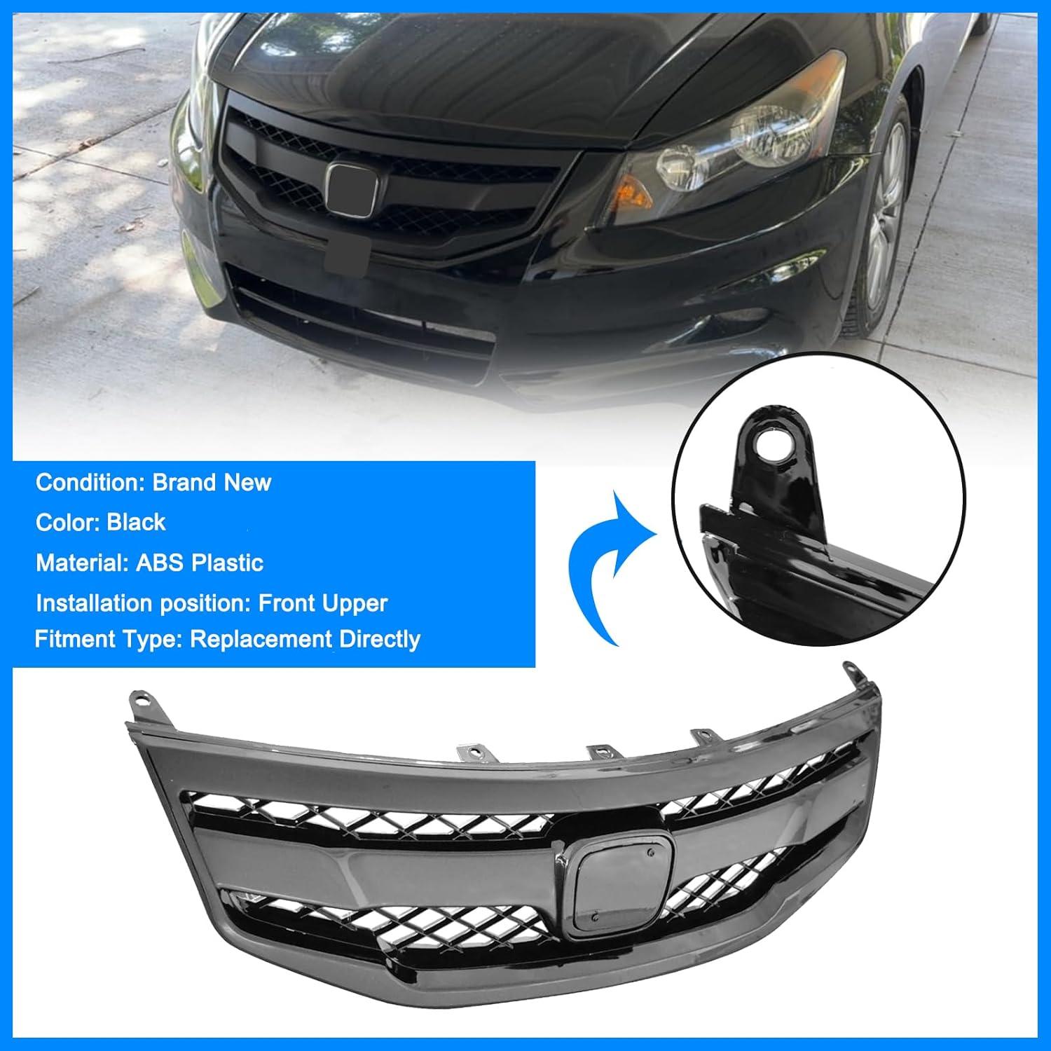 Parrilla Delantera Honda Accord 2011-2012 Negra ABS