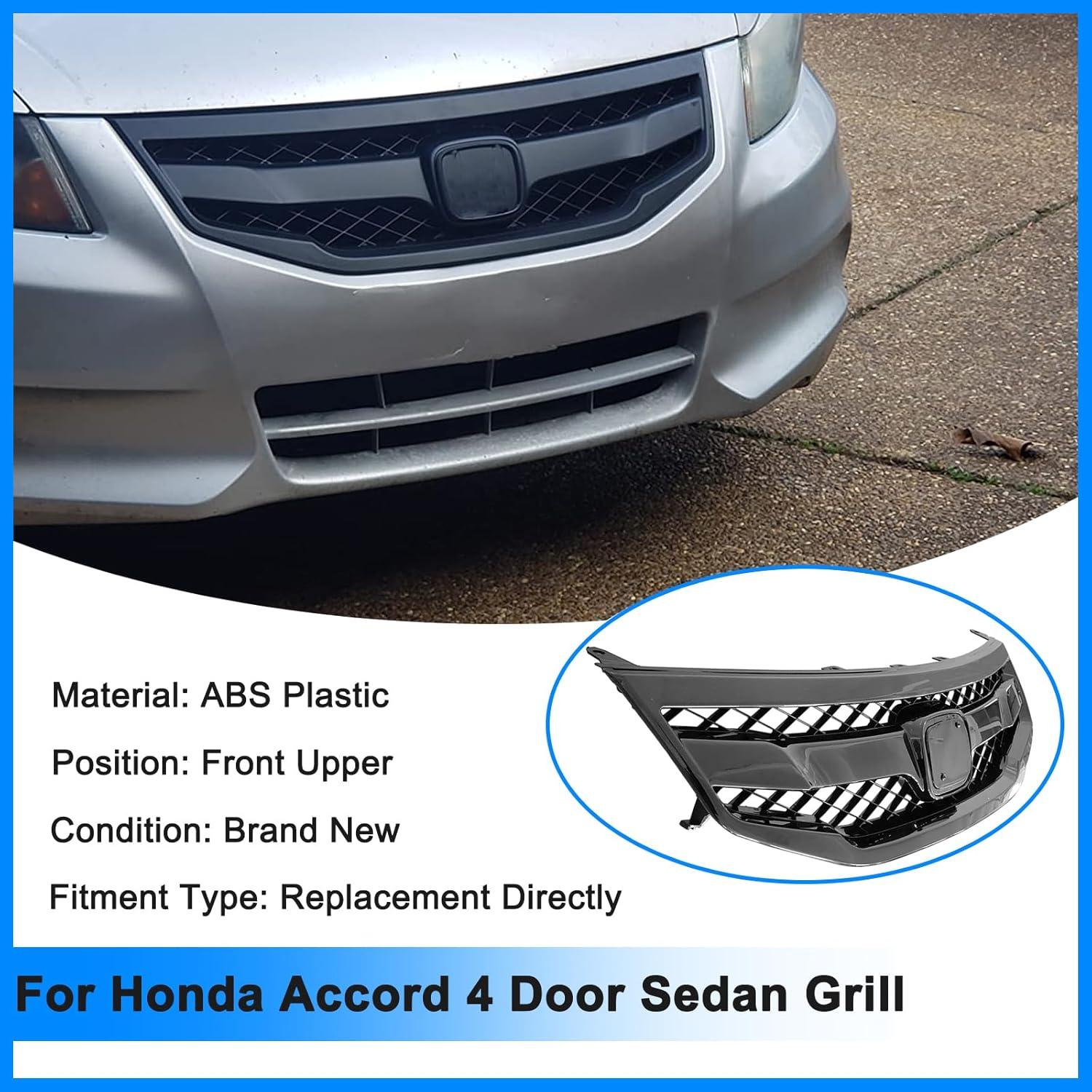 Parrilla Delantera Honda Accord 2011-2012 Negra ABS