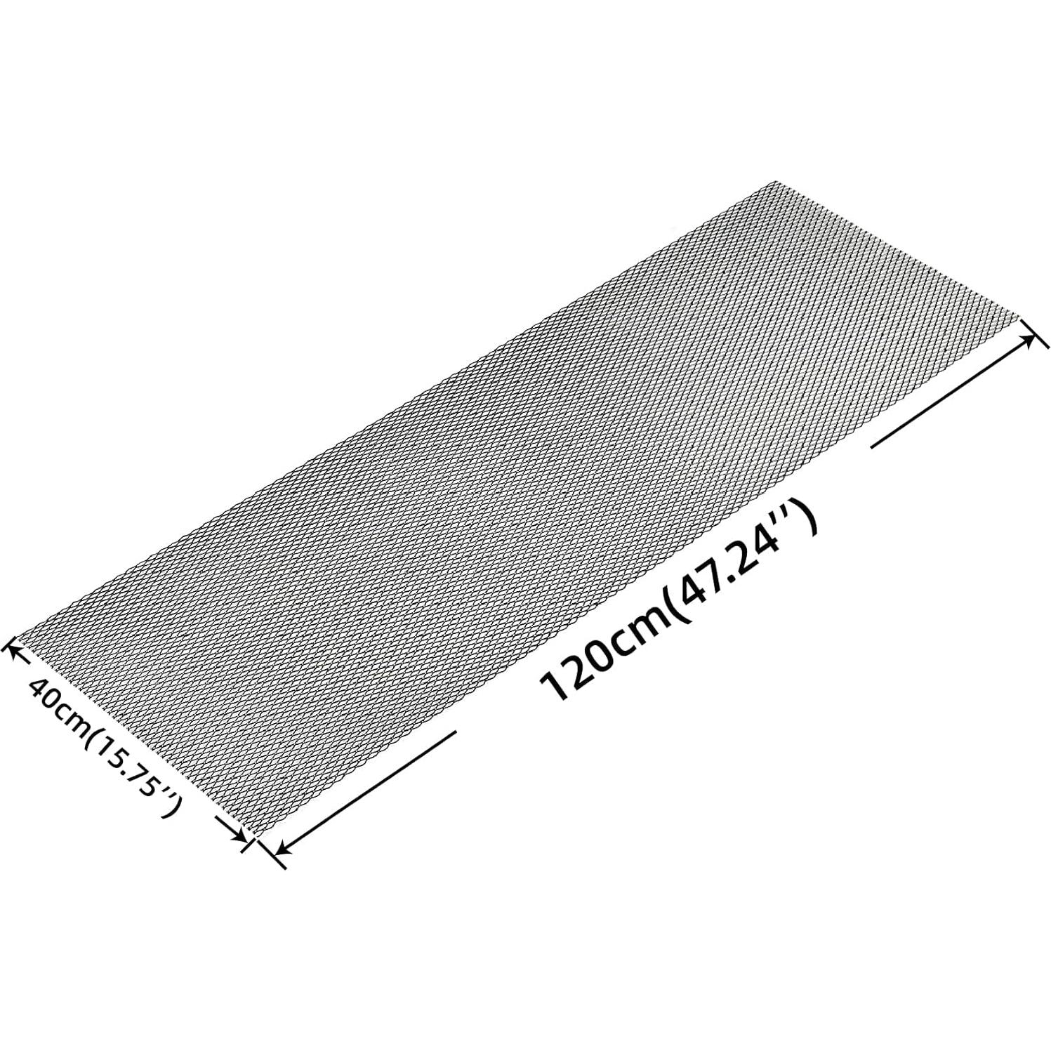 Rejilla de Parachoques AggAuto 120x40cm Aluminio Negro