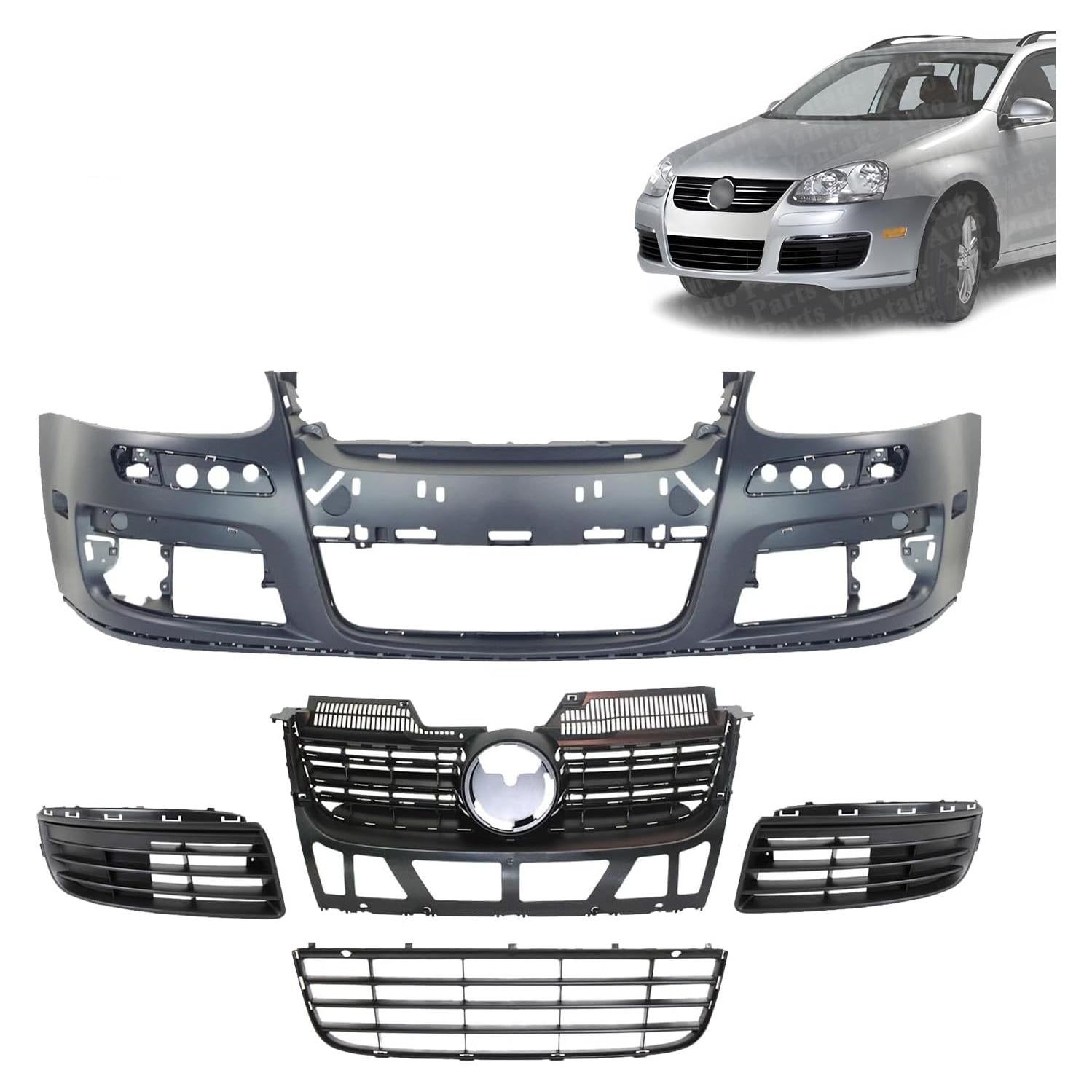 Cubierta Parachoques Delantero Imprimada Vantage para VW Jetta 2005-2010