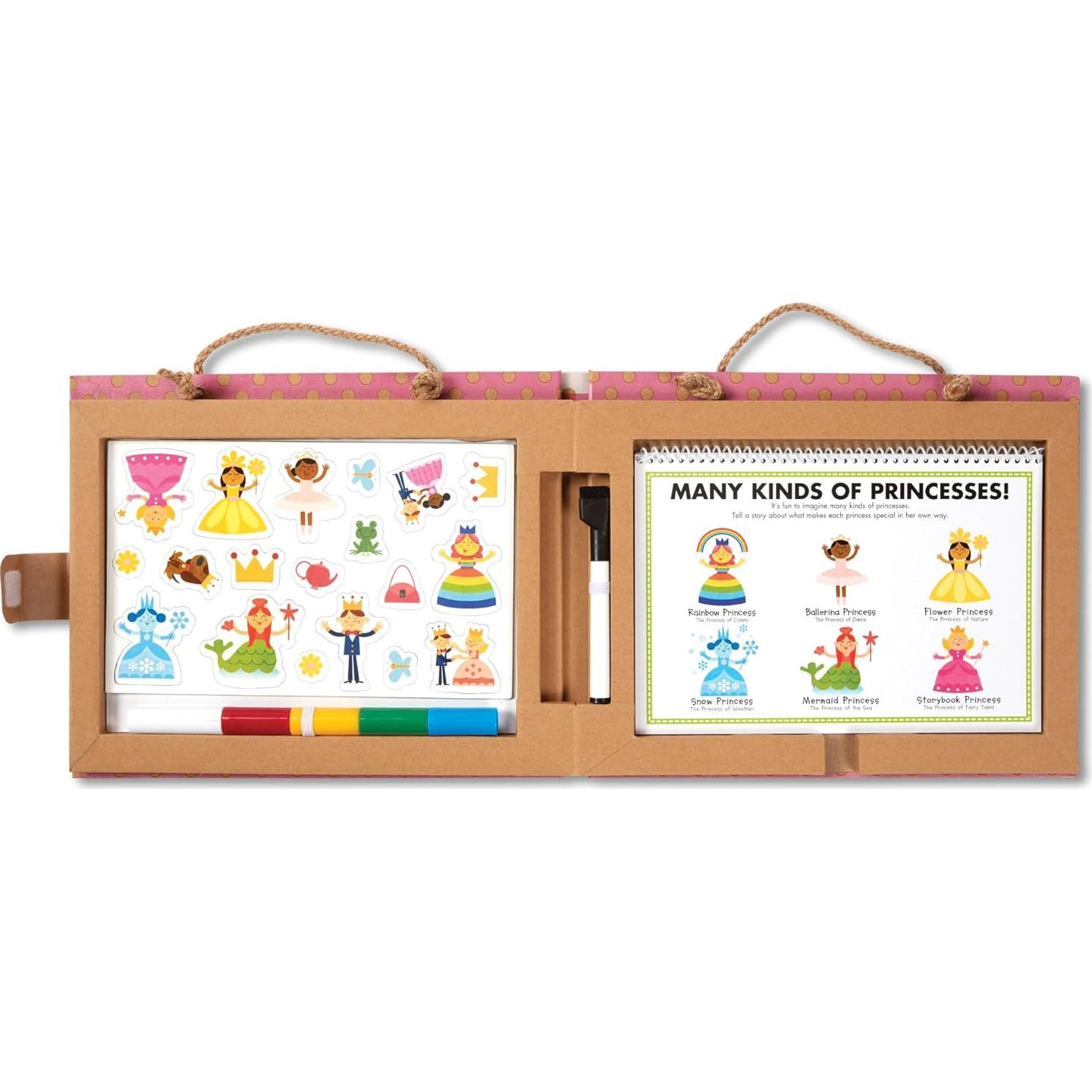 Kit de Dibujo y Magnetos Reutilizables Melissa & Doug Princesas