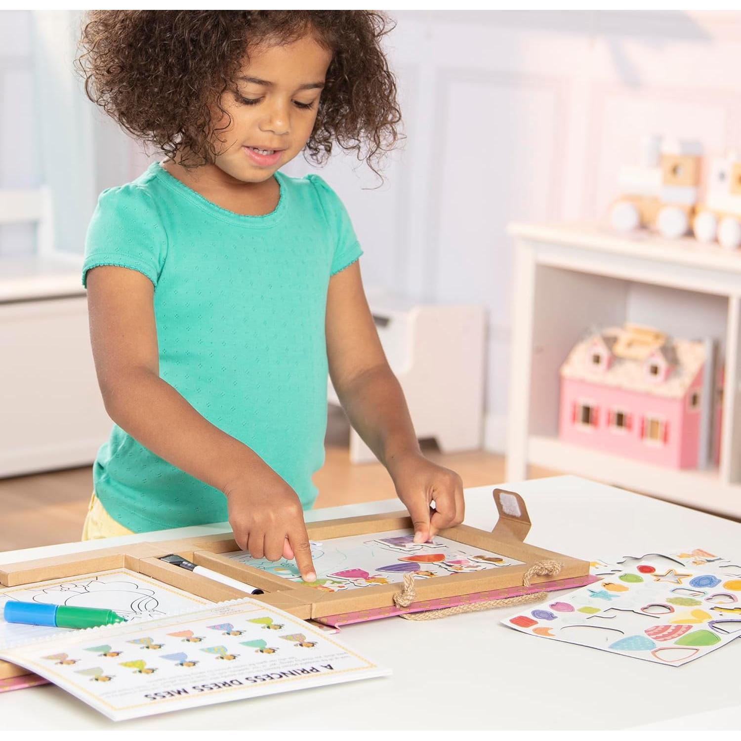 Kit de Dibujo y Magnetos Reutilizables Melissa & Doug Princesas