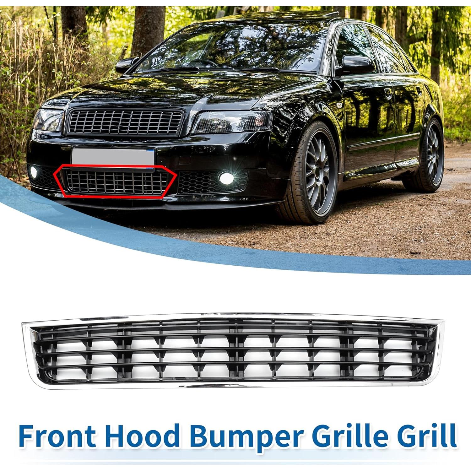 Rejilla Parachoques Inferior Frontal Audi A4 B6 2003-2005 Negro