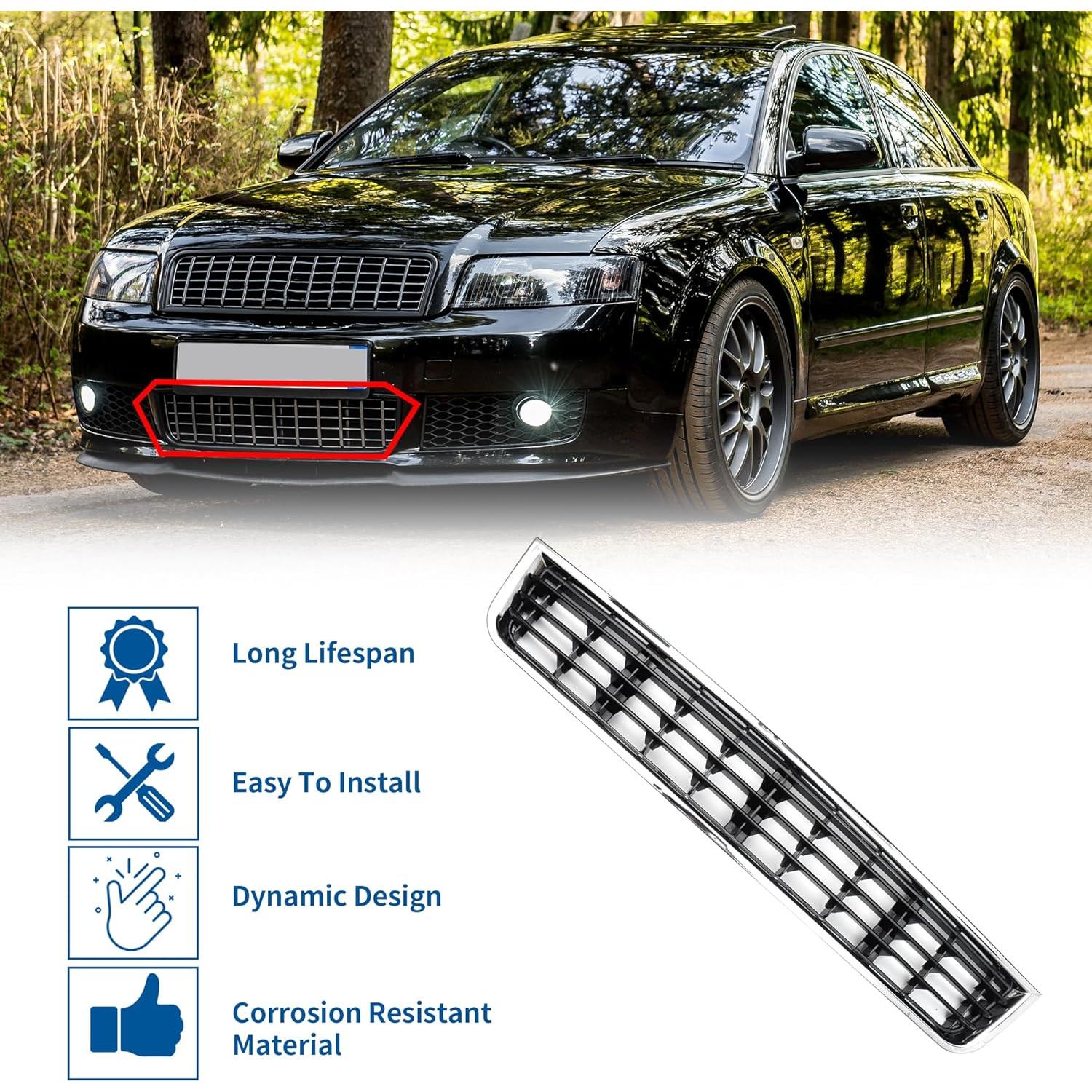 Rejilla Parachoques Inferior Frontal Audi A4 B6 2003-2005 Negro