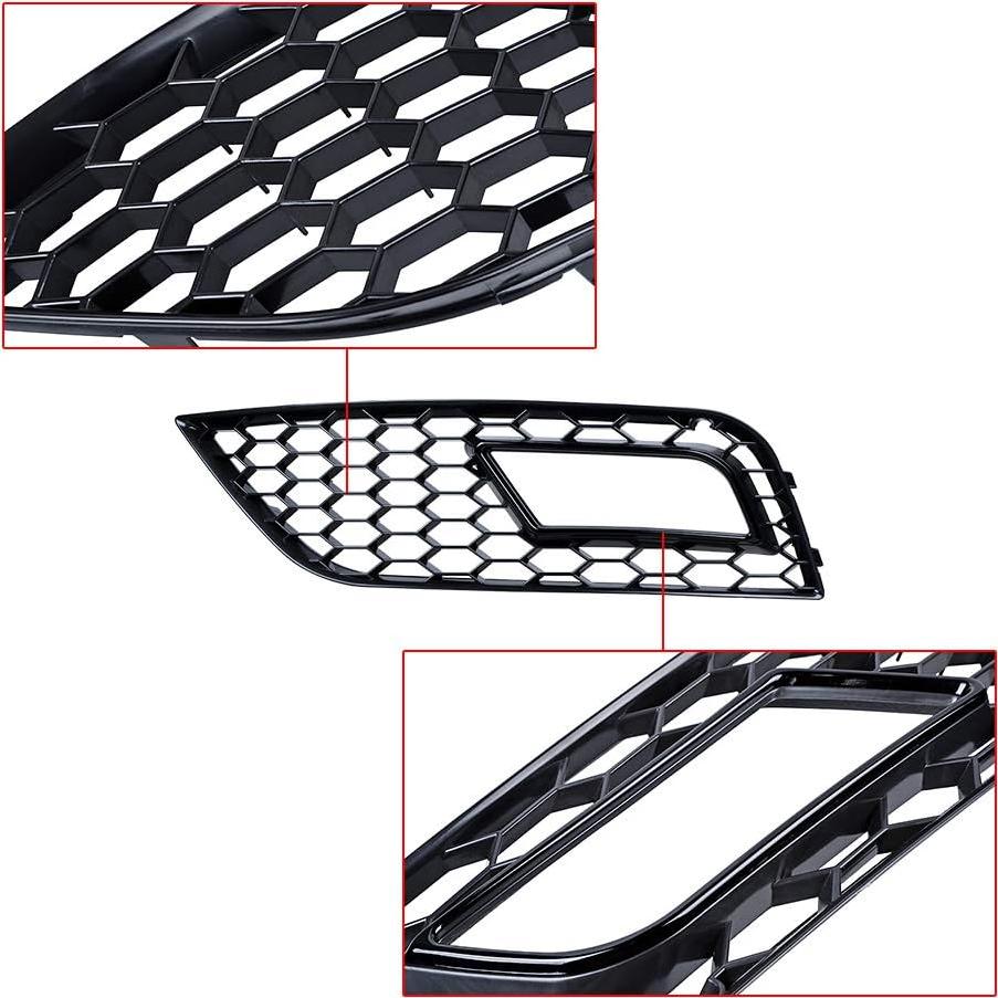 Rejilla Frontal Inferior AMOPA Negra para Audi A4 B8.5 2013-2016