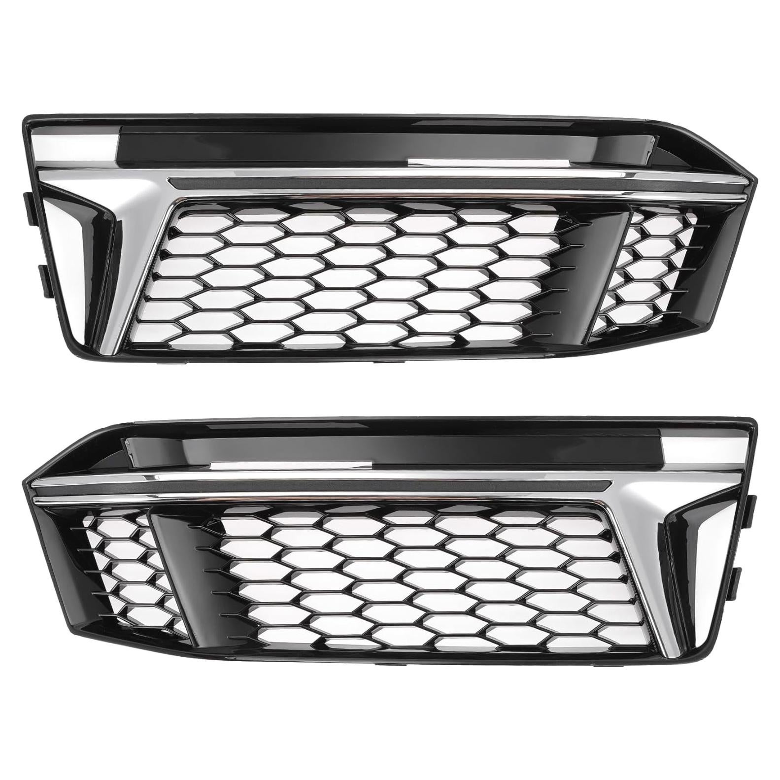 Rejilla de Luz Antiniebla Audi S4 A4 B9 2016-2018 ABS Negro