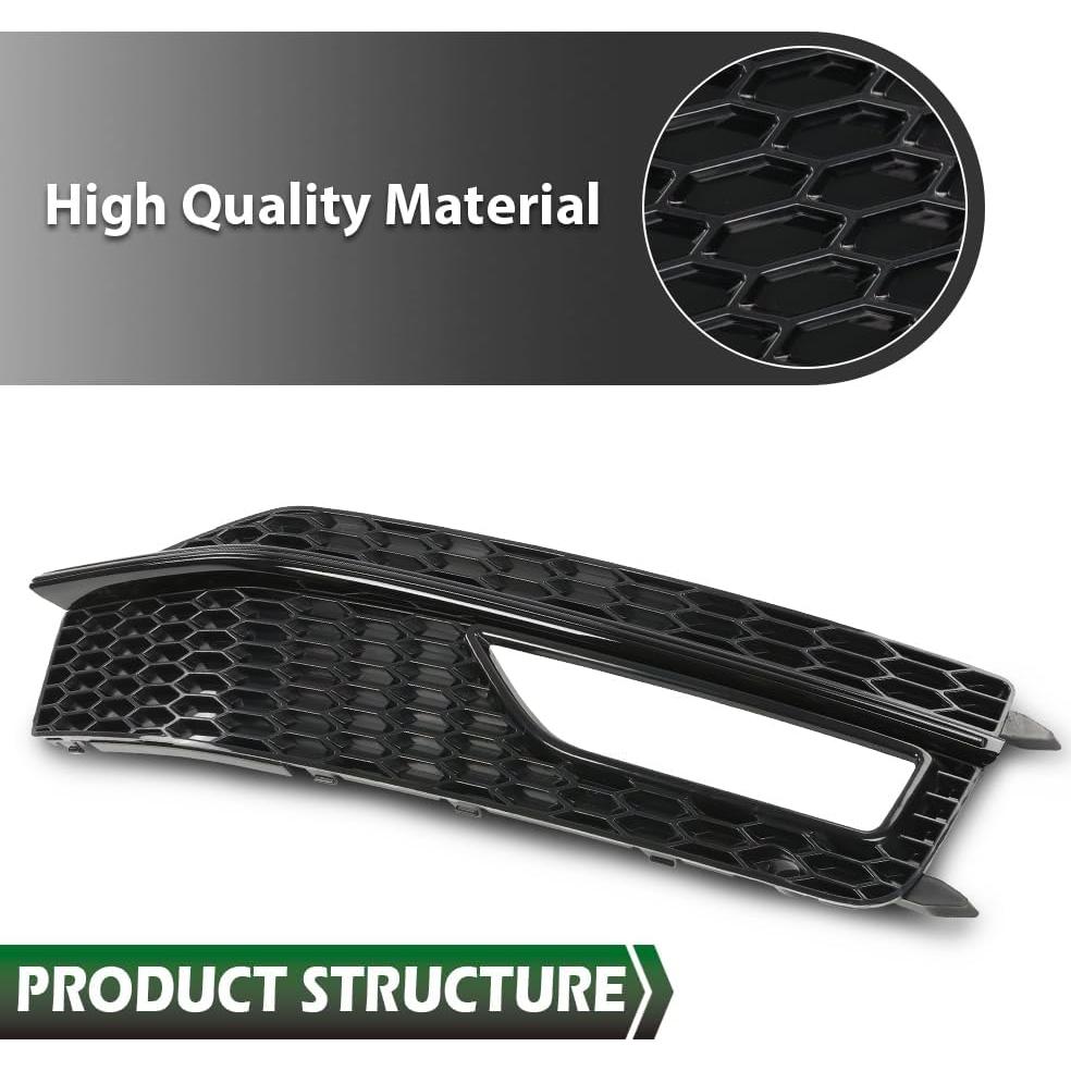 Cubiertas de Rejilla de Faro Antiniebla LQI Audi A4 2013-2015