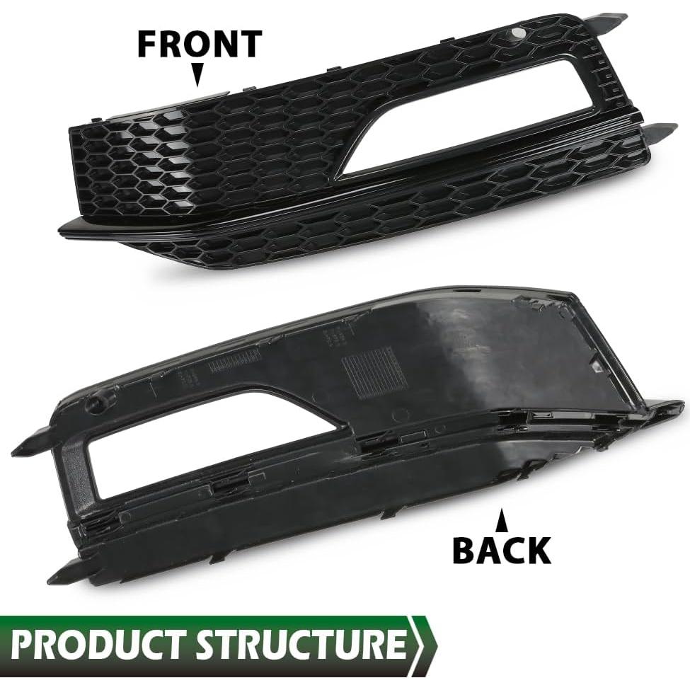 Cubiertas de Rejilla de Faro Antiniebla LQI Audi A4 2013-2015