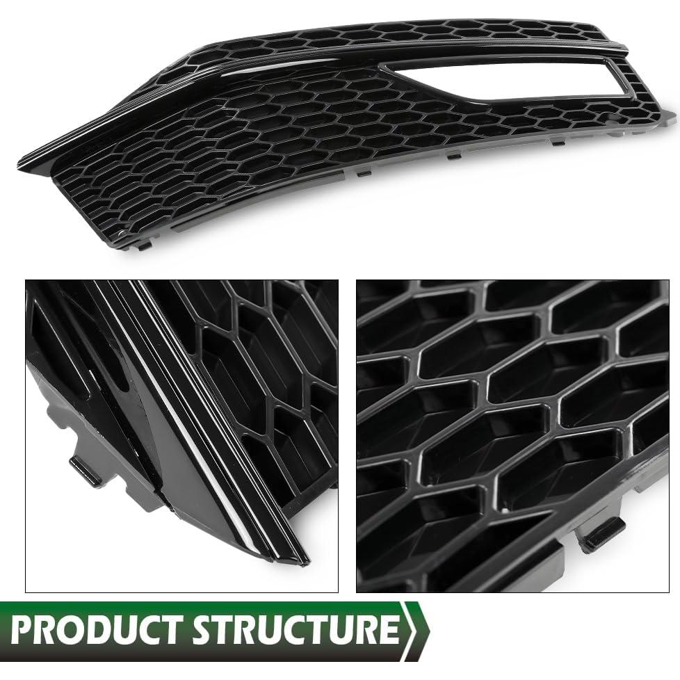 Cubiertas de Rejilla de Faro Antiniebla LQI Audi A4 2013-2015