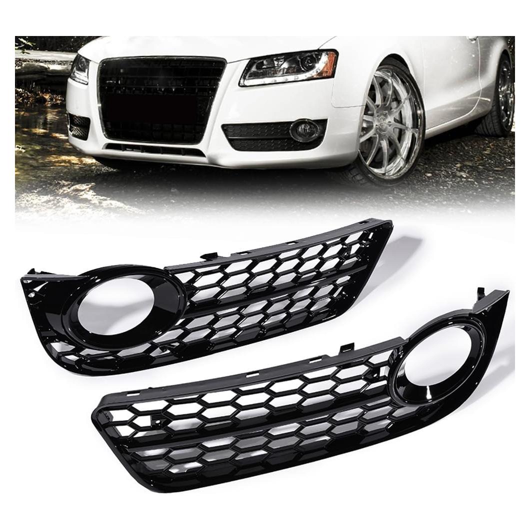 Cubiertas de Luz de Niebla Inferior Audi A5 2008-2011 Negro Brillante
