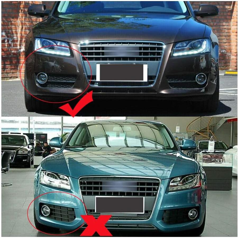 Cubiertas de Luz de Niebla Inferior Audi A5 2008-2011 Negro Brillante