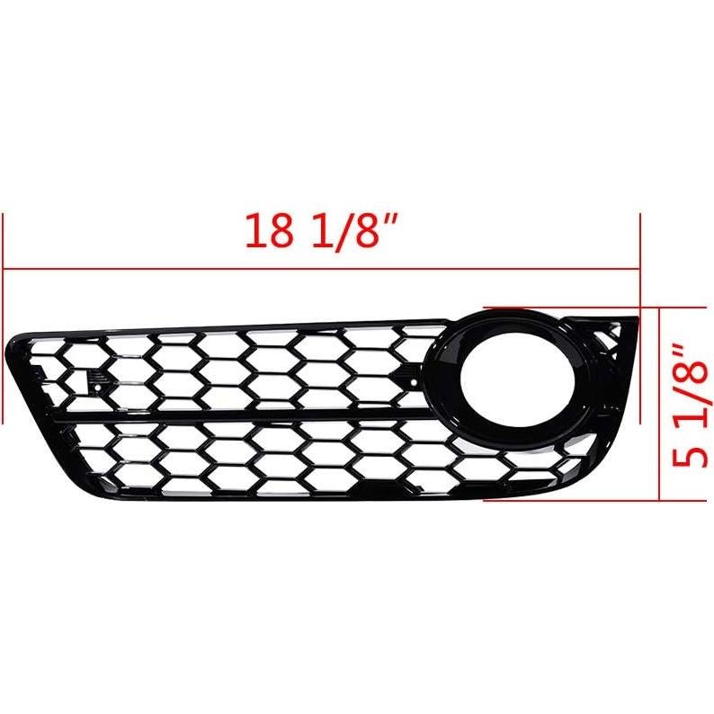 Cubiertas de Luz de Niebla Inferior Audi A5 2008-2011 Negro Brillante