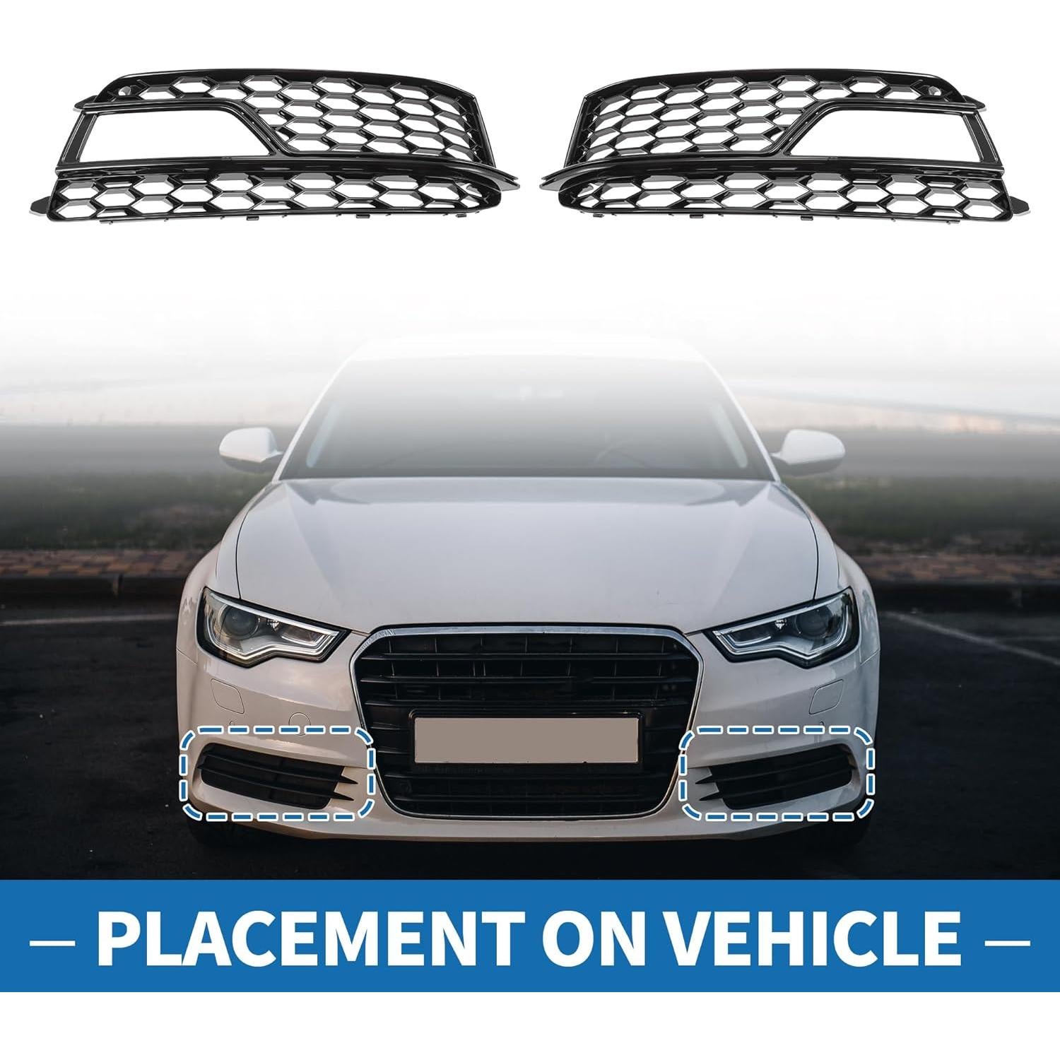 Rejilla de Luz Antiniebla ABS A ABSOPRO Audi A5 2013-2017