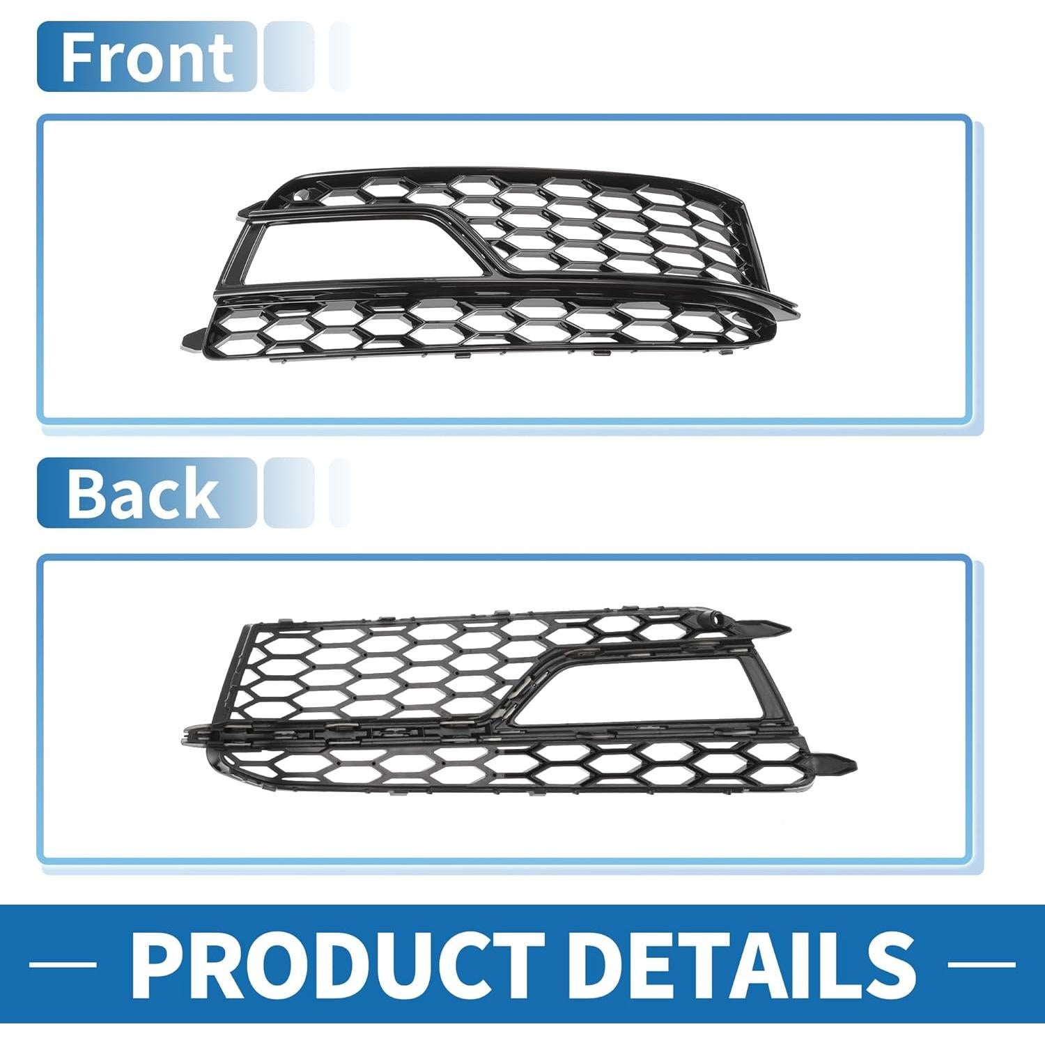 Rejilla de Luz Antiniebla ABS A ABSOPRO Audi A5 2013-2017