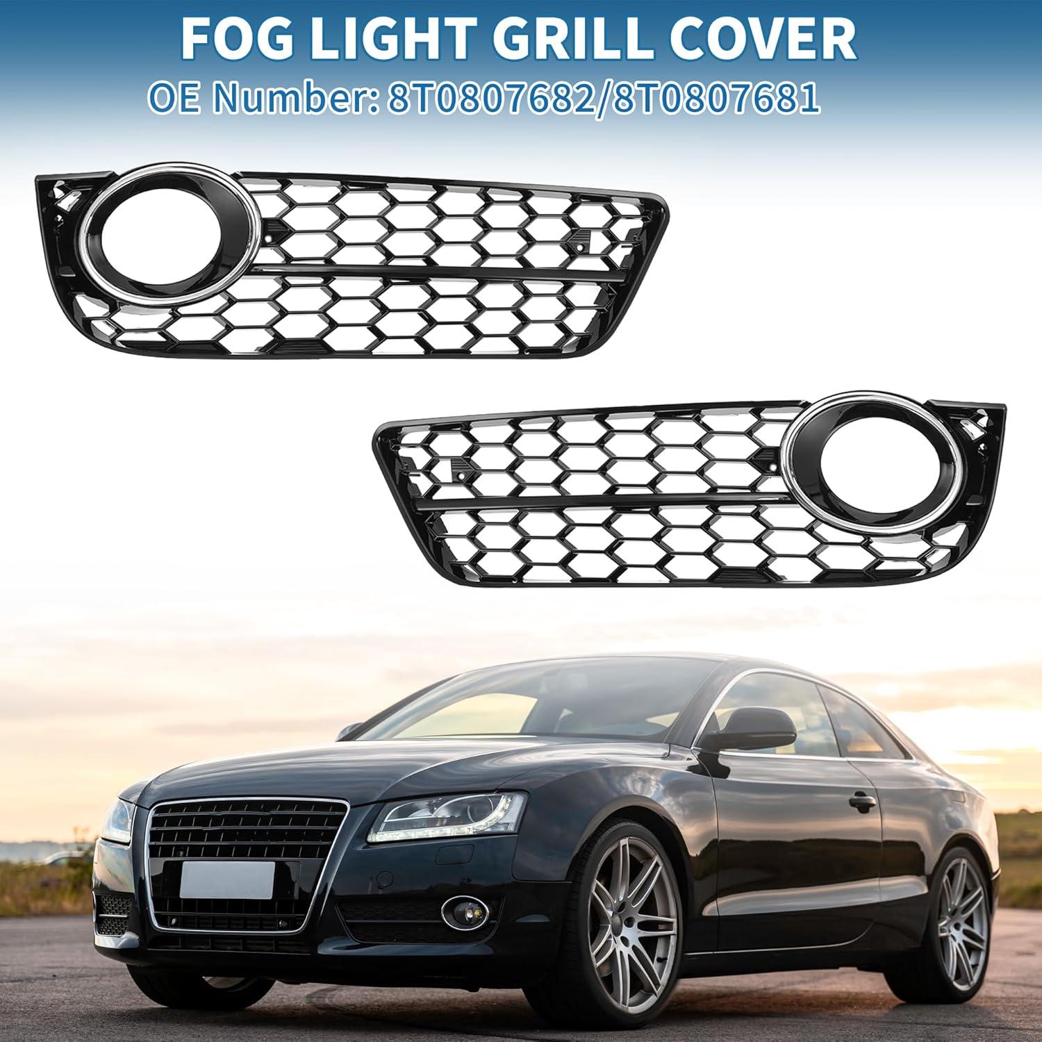 Rejilla de Luz Antiniebla ABS Audi A5 2008-2012 49.1x14.5cm