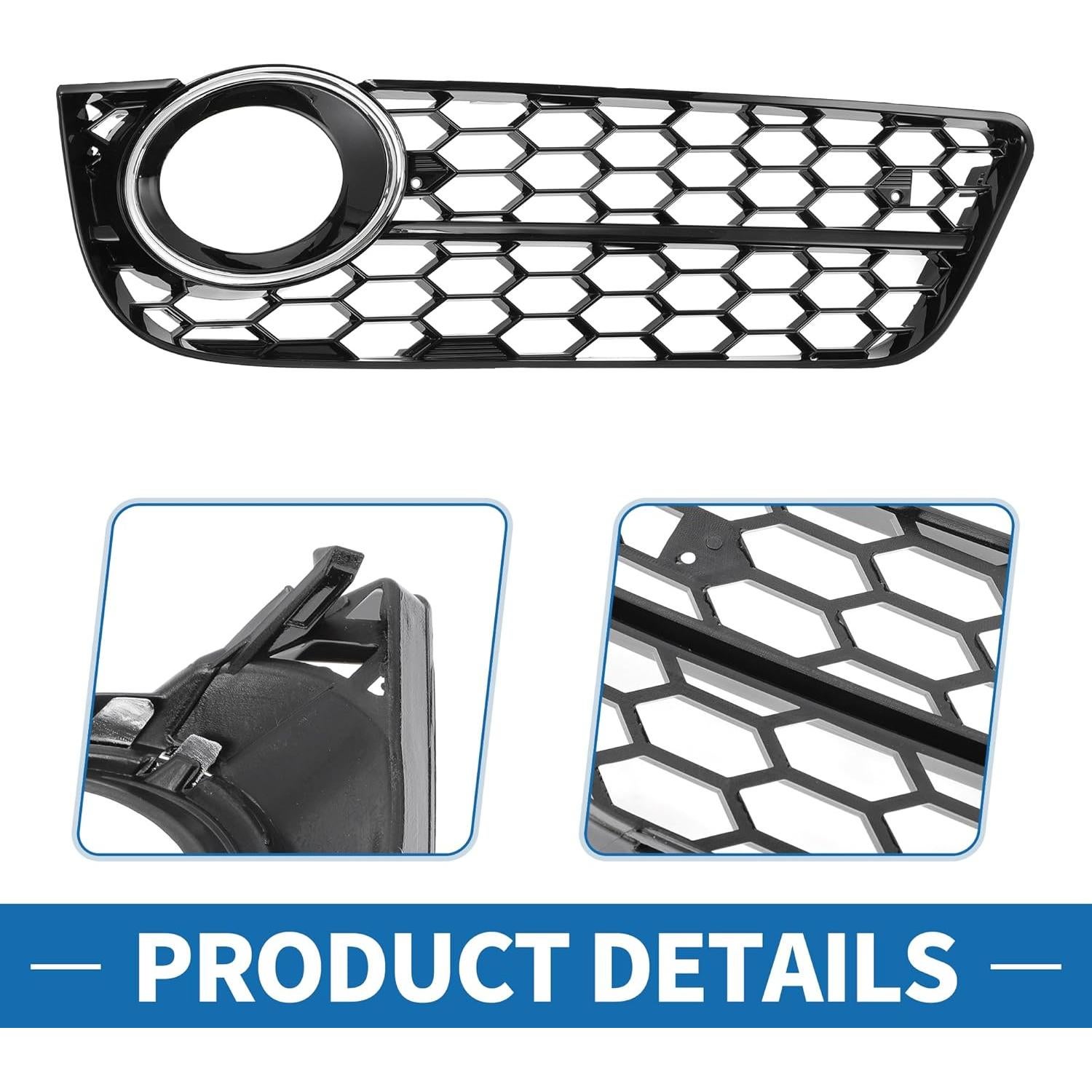 Rejilla de Luz Antiniebla ABS Audi A5 2008-2012 49.1x14.5cm