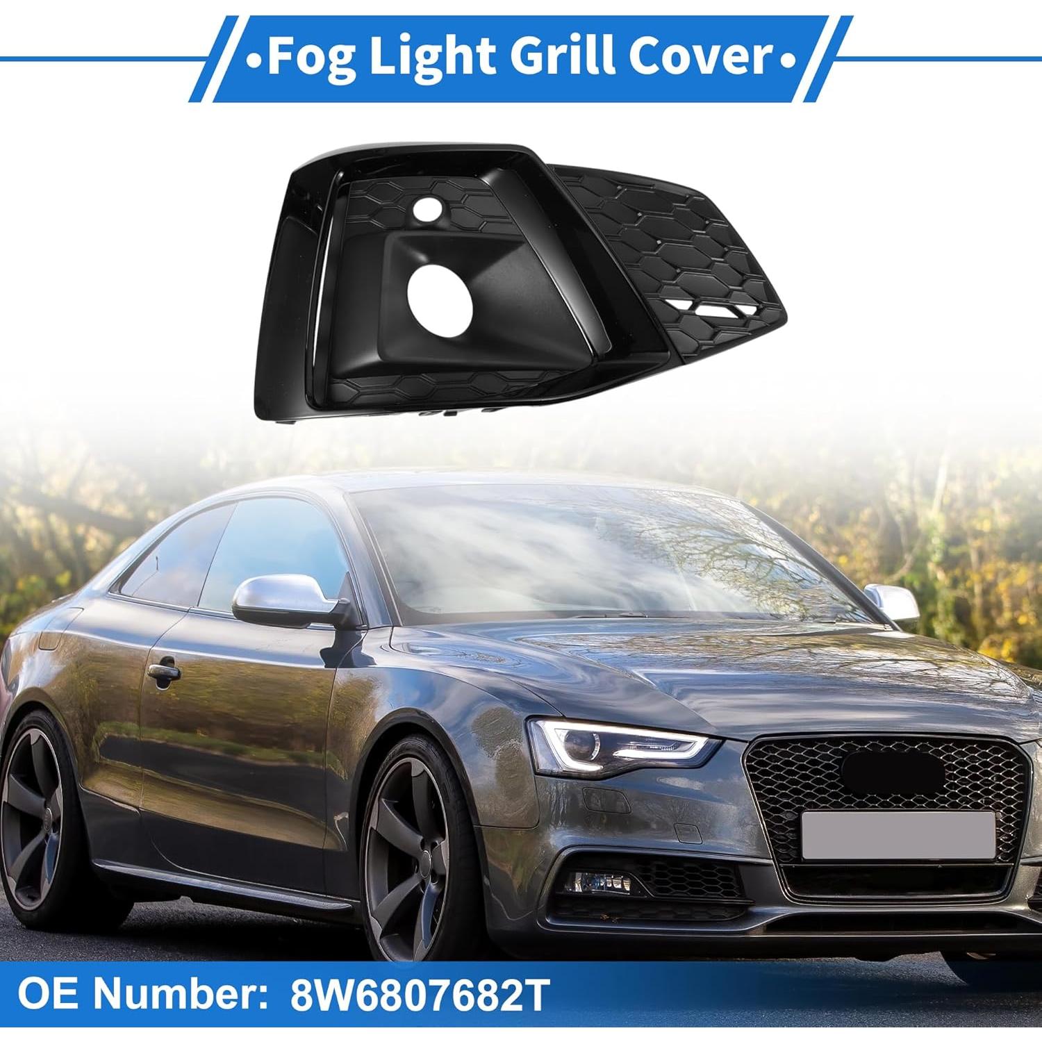 Cubierta de Luz Antiniebla Audi A5 2021-2023 ABS Negro