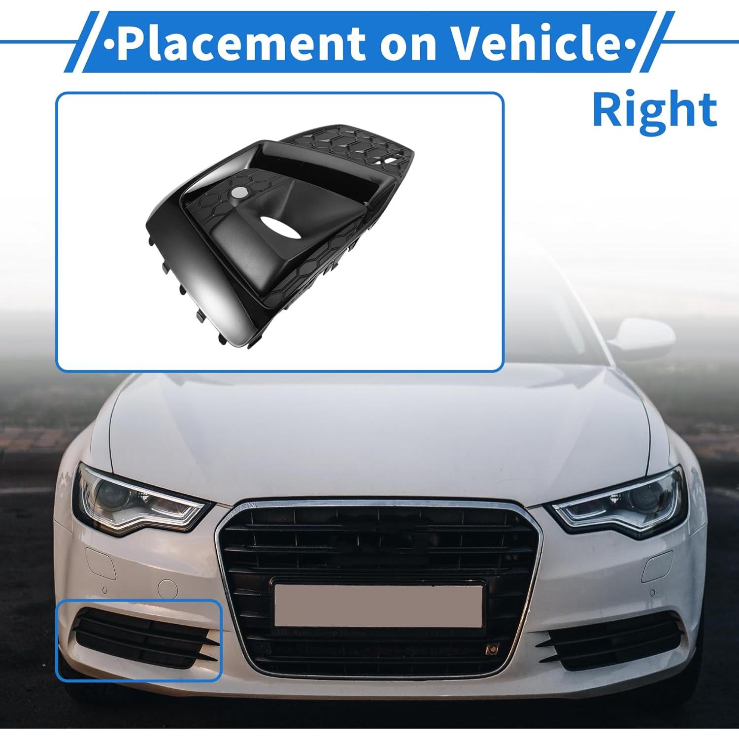 Cubierta de Luz Antiniebla Audi A5 2021-2023 ABS Negro