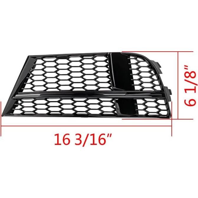 Rejilla de Luz de Niebla Frontal Astra Depot Negro AUDI A3 2016-2020