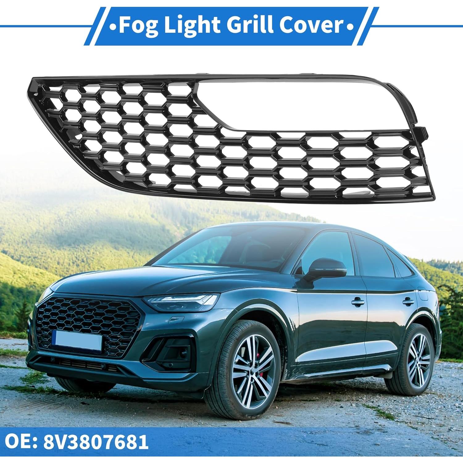 Cubierta de Rejilla de Luz Antiniebla VekAuto para Audi A3 2012-2016