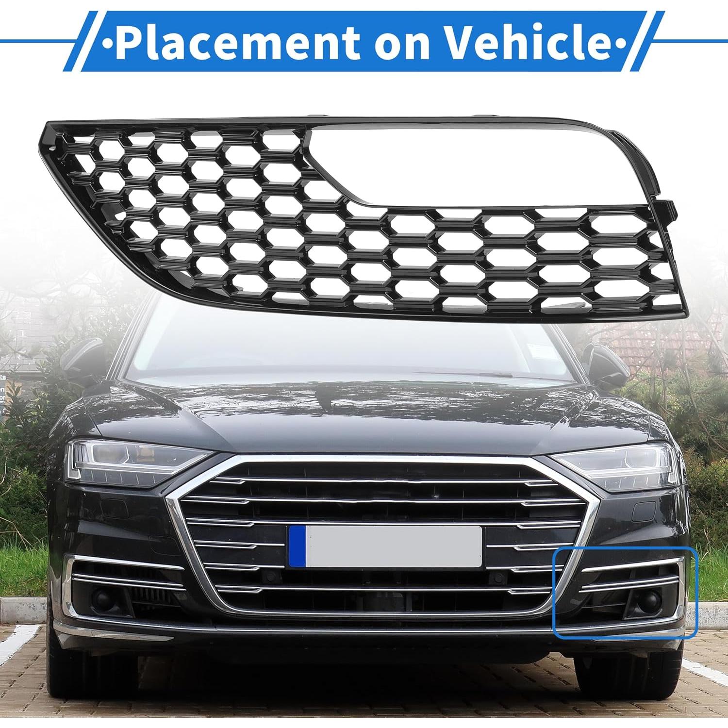 Cubierta de Rejilla de Luz Antiniebla VekAuto para Audi A3 2012-2016