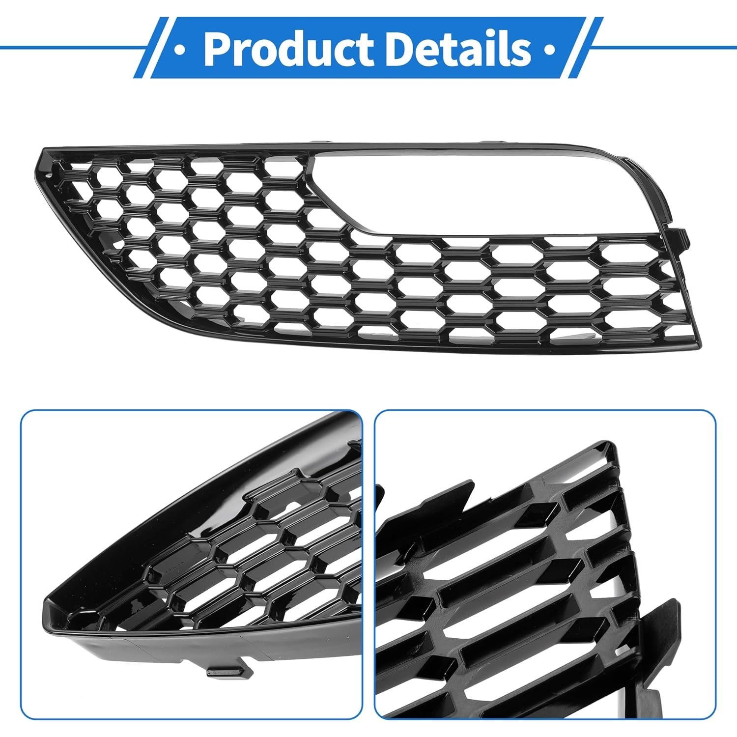 Cubierta de Rejilla de Luz Antiniebla VekAuto para Audi A3 2012-2016