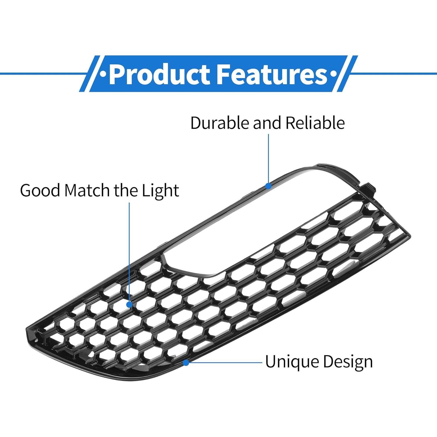 Cubierta de Rejilla de Luz Antiniebla VekAuto para Audi A3 2012-2016