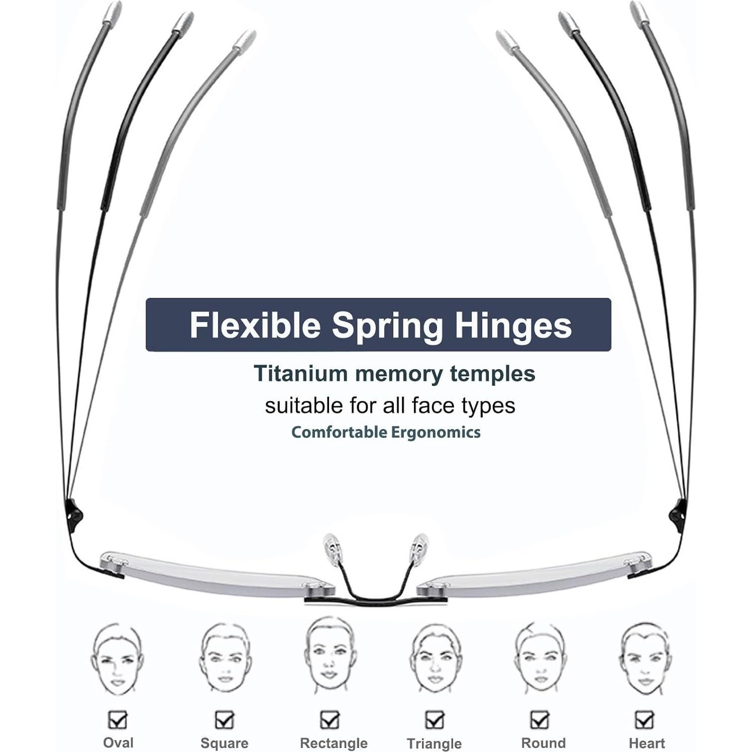 Gafas de lectura bifocales K.LAVER fotocromáticas 3.0x