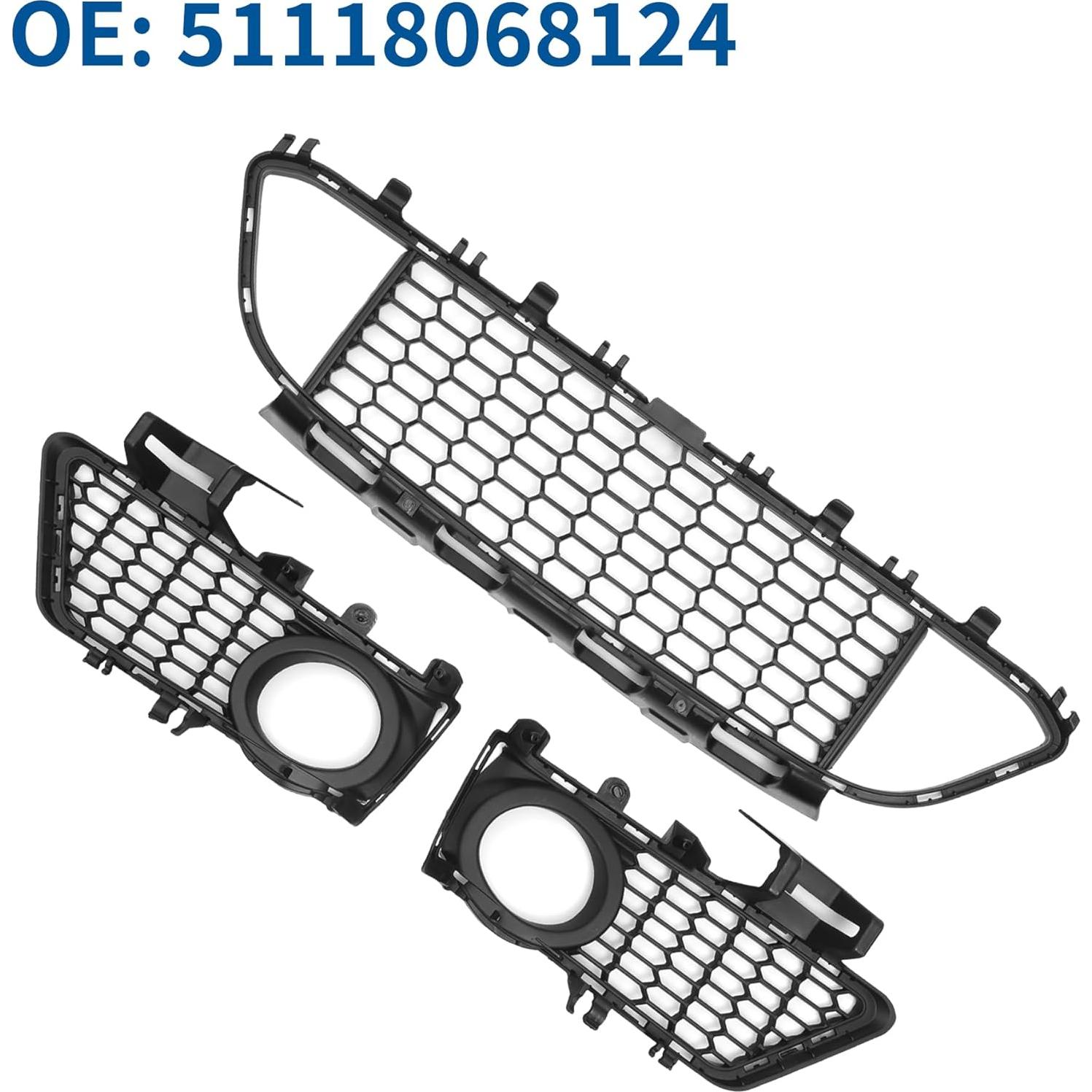 Rejilla de Parachoques Inferior Delantera X AUTOHAUX para BMW 320i 2013-2018