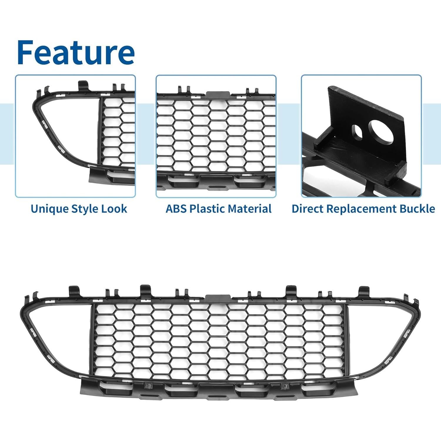 Rejilla de Parachoques Inferior Delantera X AUTOHAUX para BMW 320i 2013-2018