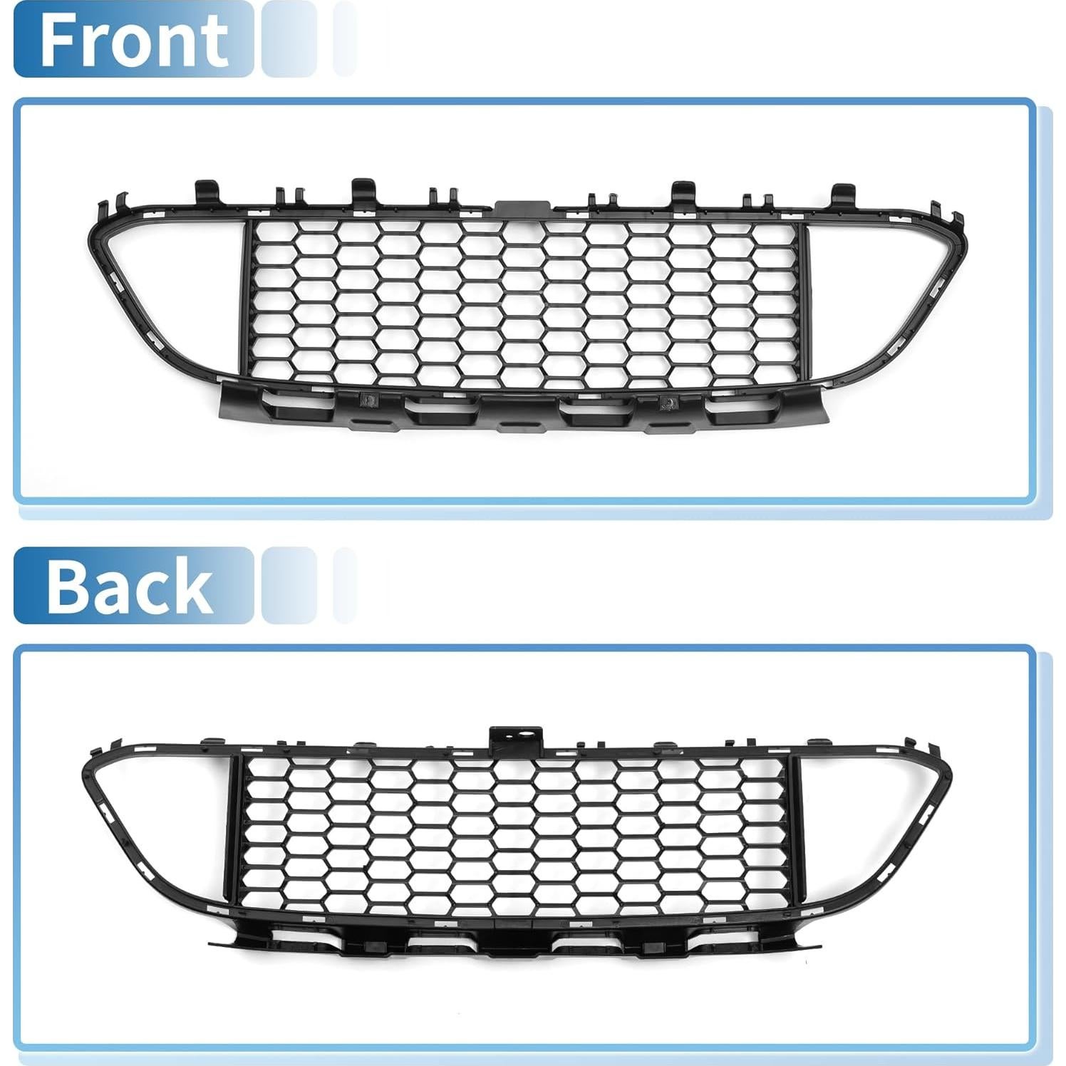Rejilla de Parachoques Inferior Delantera X AUTOHAUX para BMW 320i 2013-2018