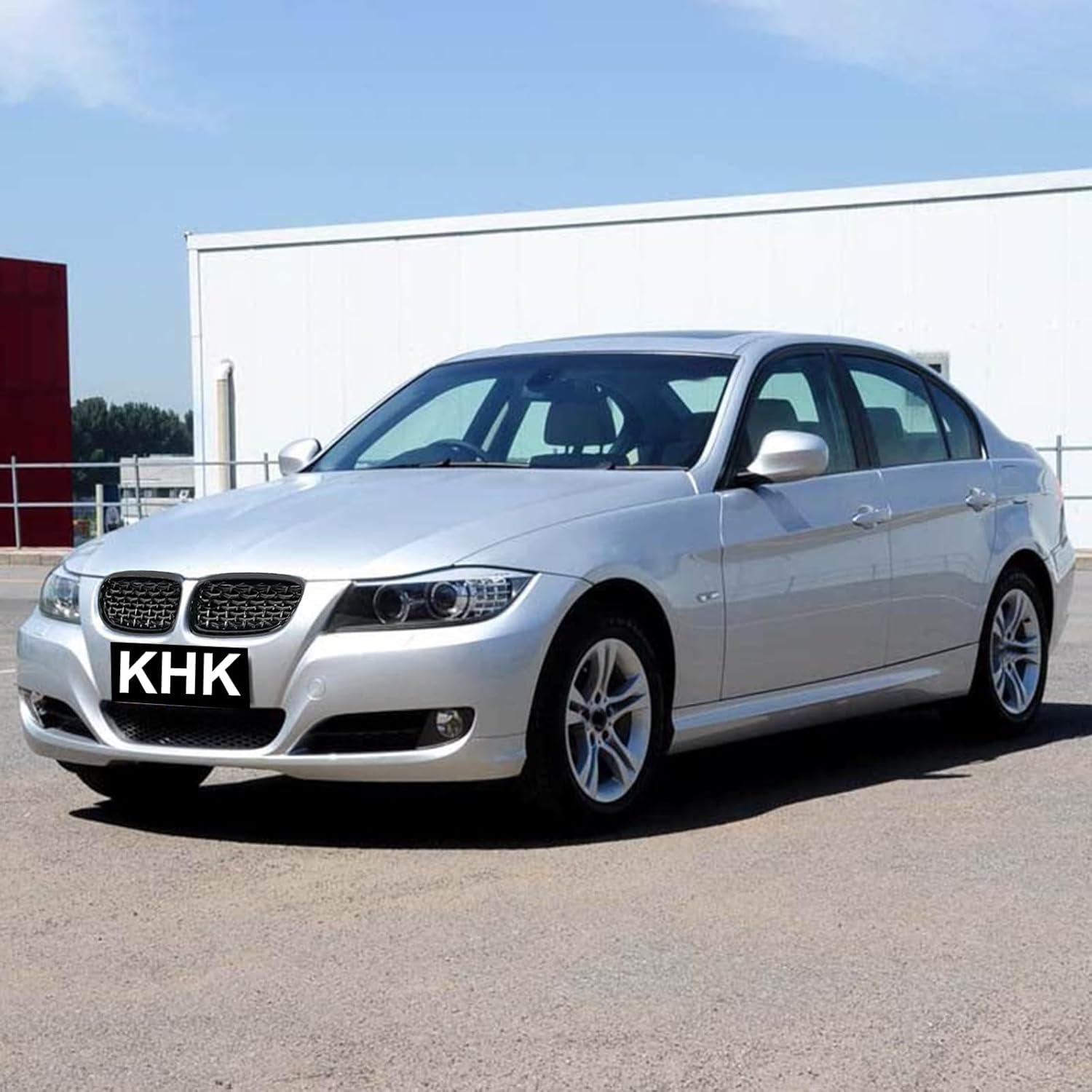 Rejilla Frontal KHK para BMW E90/E91 2009-2011 Negro Brillante