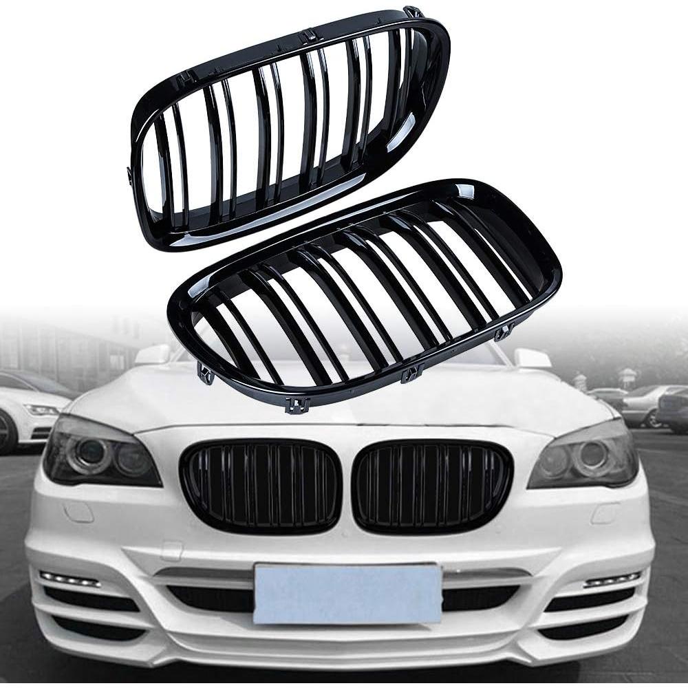 Parrilla Frontal Doble Línea Astra Depot Negro Brillante BMW F01 F02