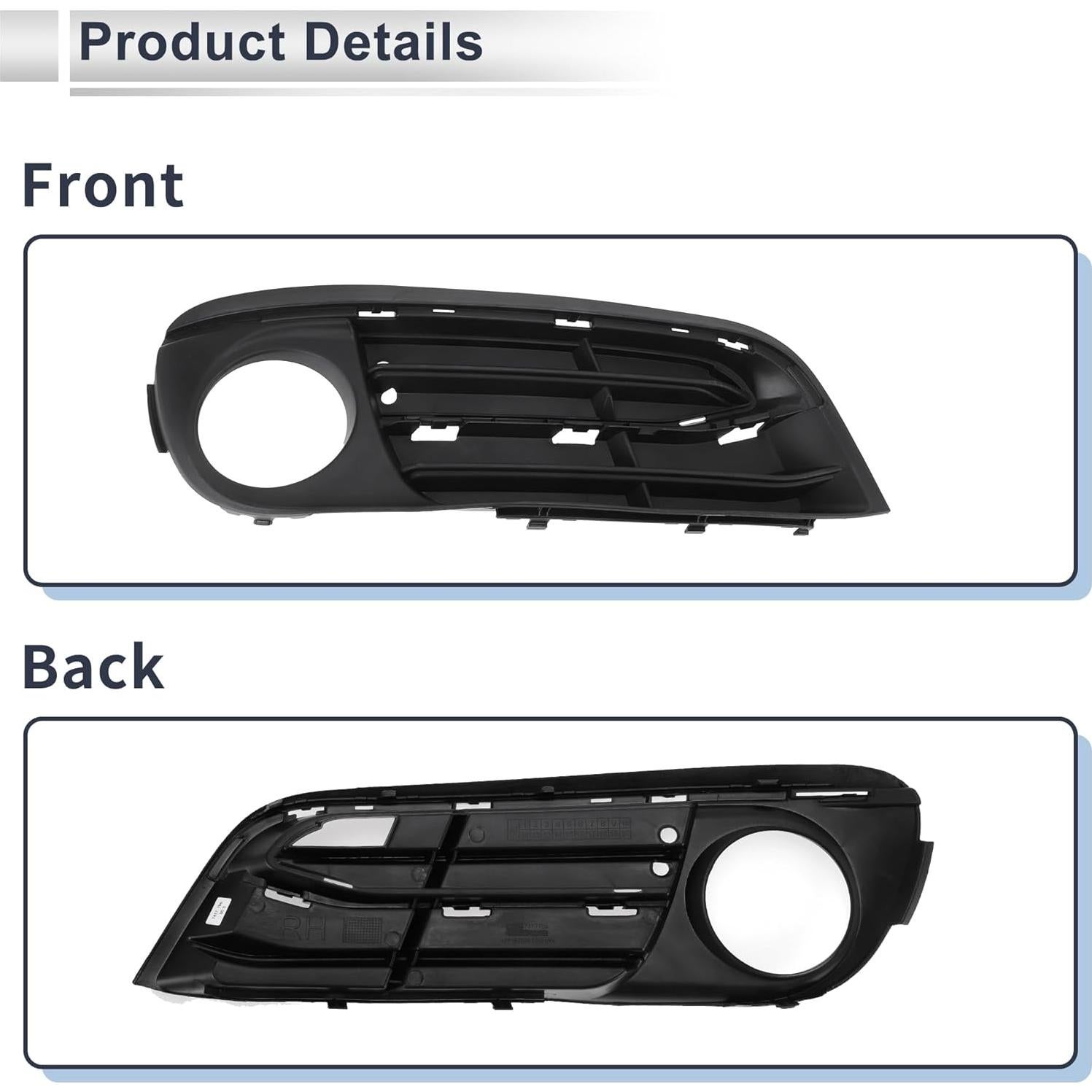 Rejilla de Faro Antiniebla RATCHROLL para BMW Serie 5 2014-2017