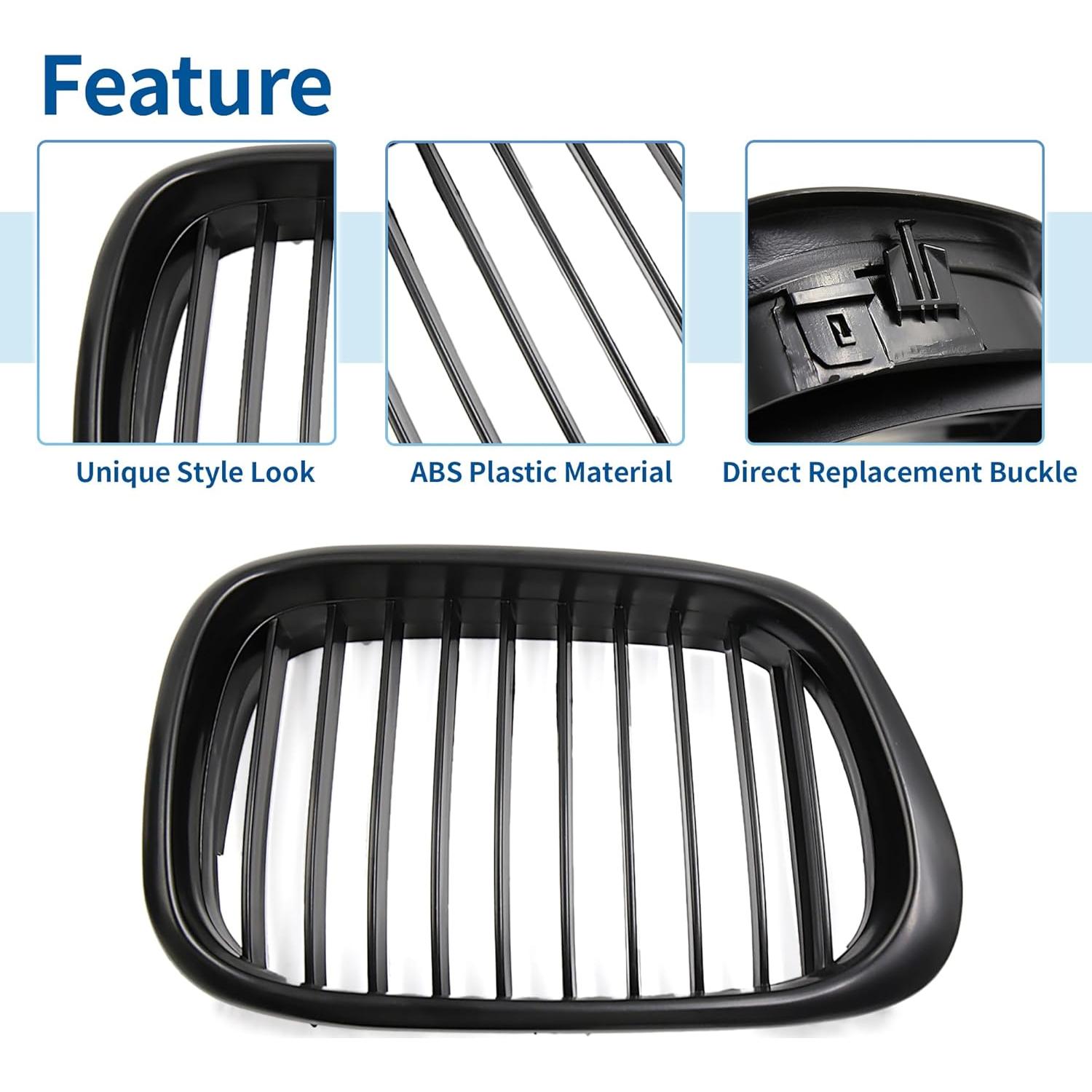 Rejilla Parachoques Frontal uxcell BMW 528i 540i 1997-2000