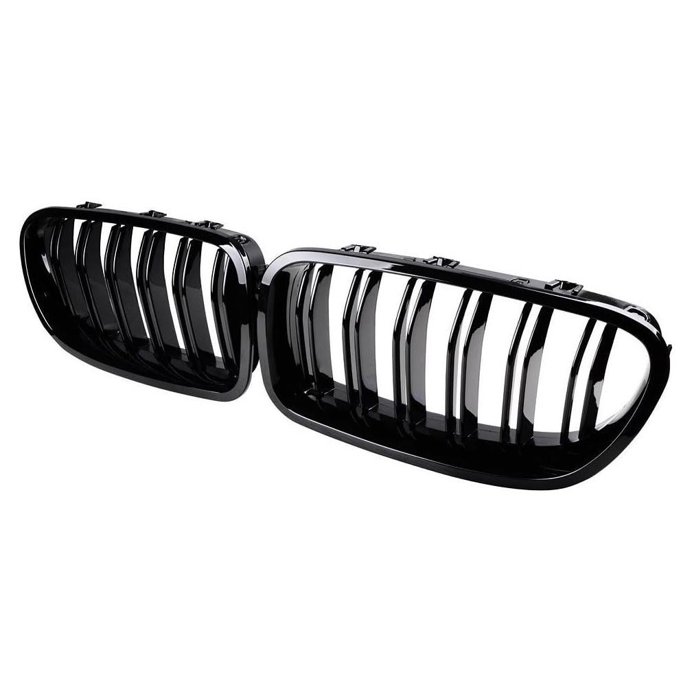 Rejilla Doble Lamas Negra Brillante GSRECY para BMW F10 F11 2010-2017