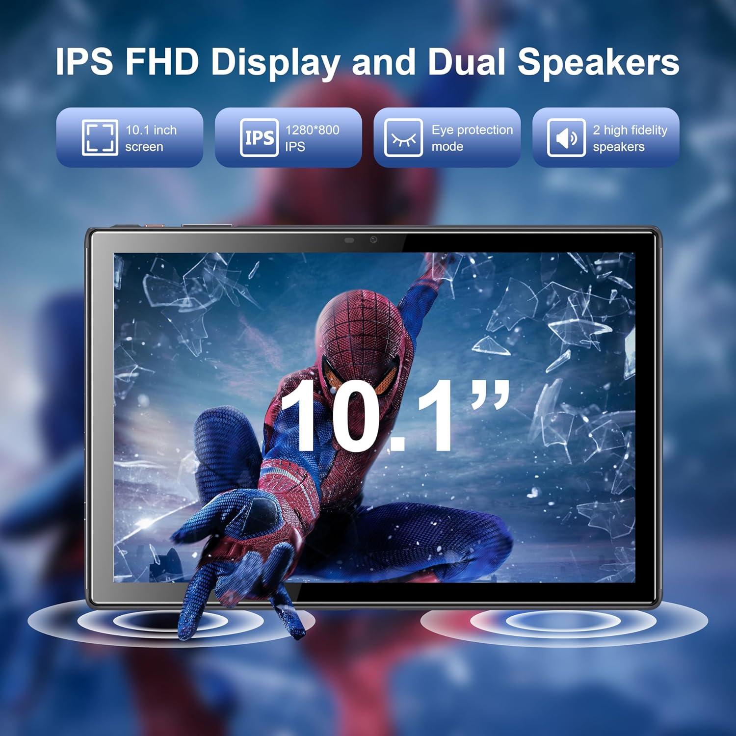 Tableta BYYBUO 10.1" Android 13 4GB RAM 64GB Funda