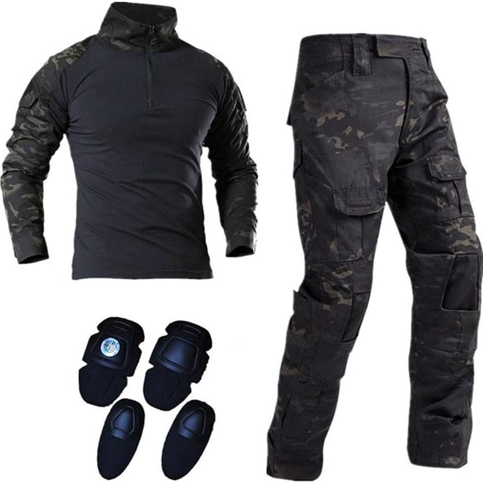 Traje Táctico Militar Lilychan Hombre Camisa y Pantalones