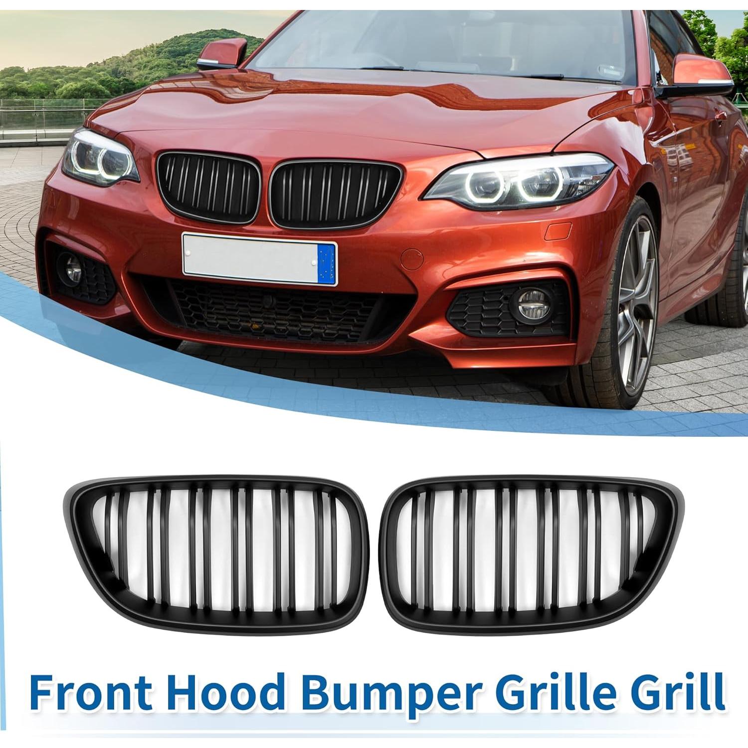 Parrilla de Parachoques Superior Delantera X AUTOHAUX para BMW Serie 2 F22 2014-2021