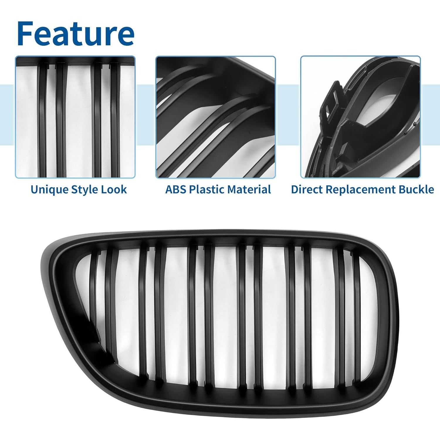 Parrilla de Parachoques Superior Delantera X AUTOHAUX para BMW Serie 2 F22 2014-2021