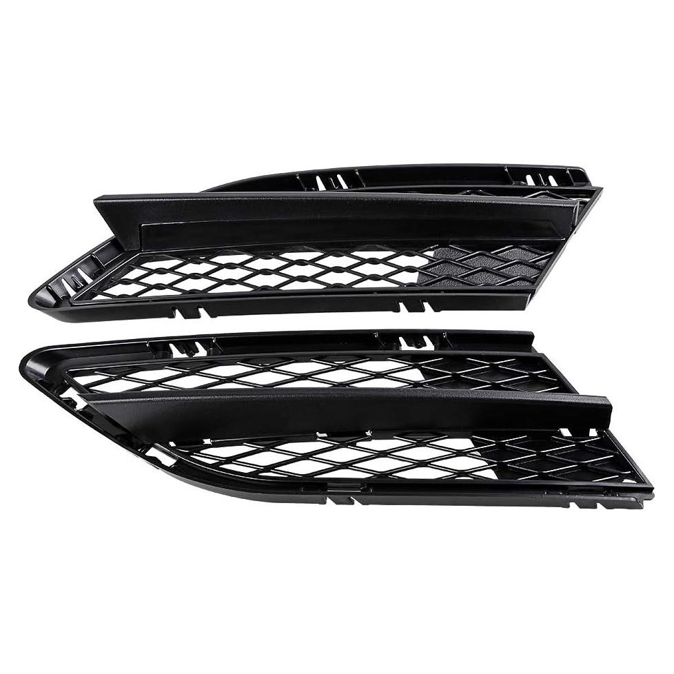 Rejillas Inferiores Parachoques BMW E90 E91 2009-2011 Negro Mate