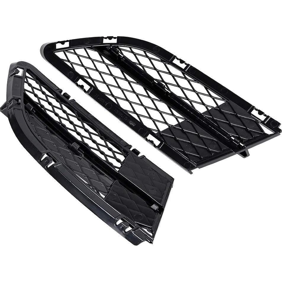 Rejillas Inferiores Parachoques BMW E90 E91 2009-2011 Negro Mate