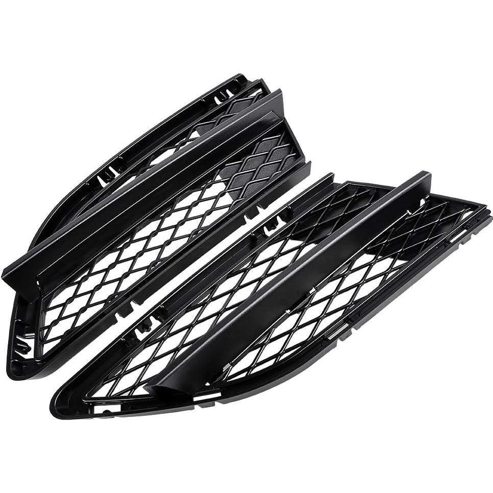 Rejillas Inferiores Parachoques BMW E90 E91 2009-2011 Negro Mate