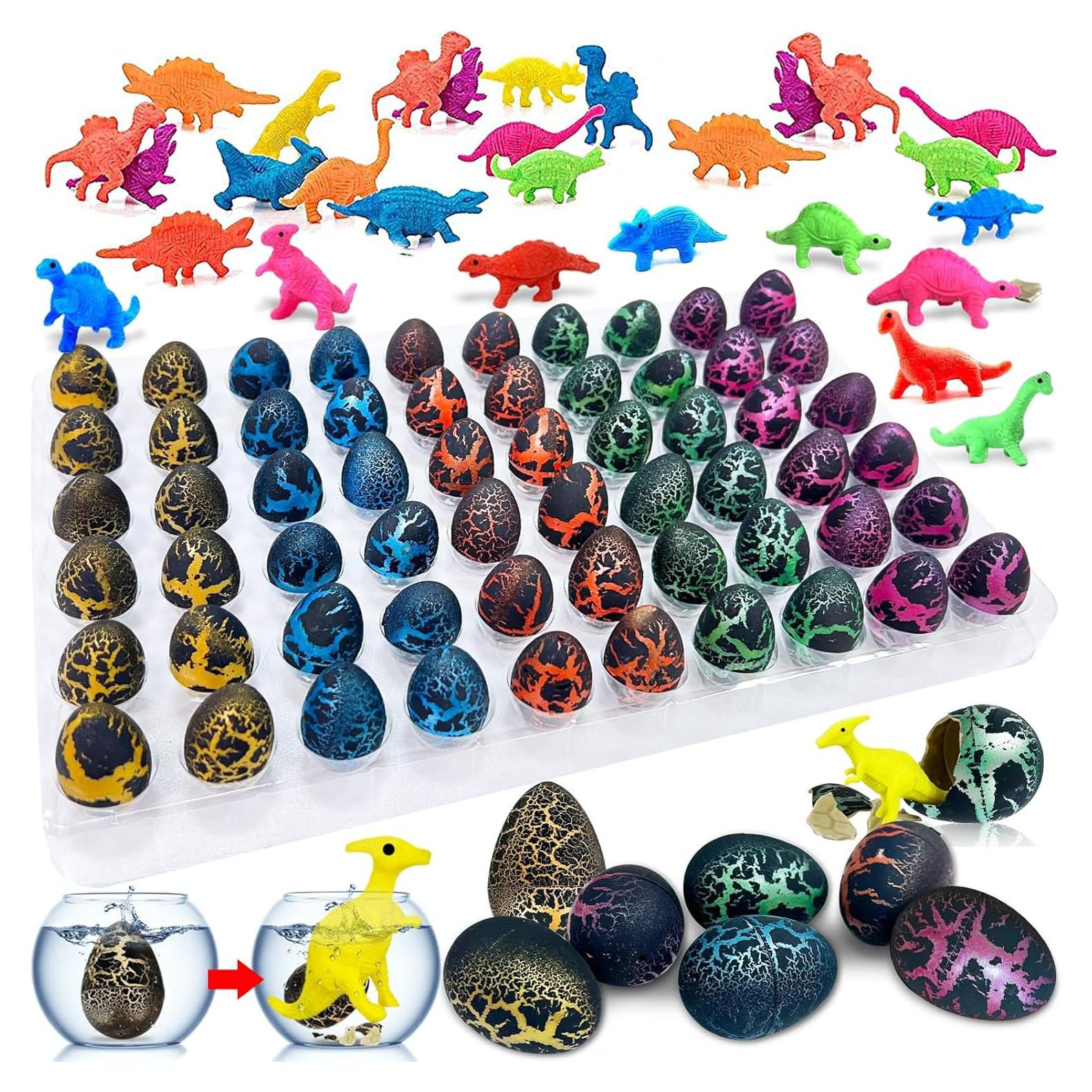 60 Piezas Huevos de Dinosaurio Mágicos iGeeKid para Pascua