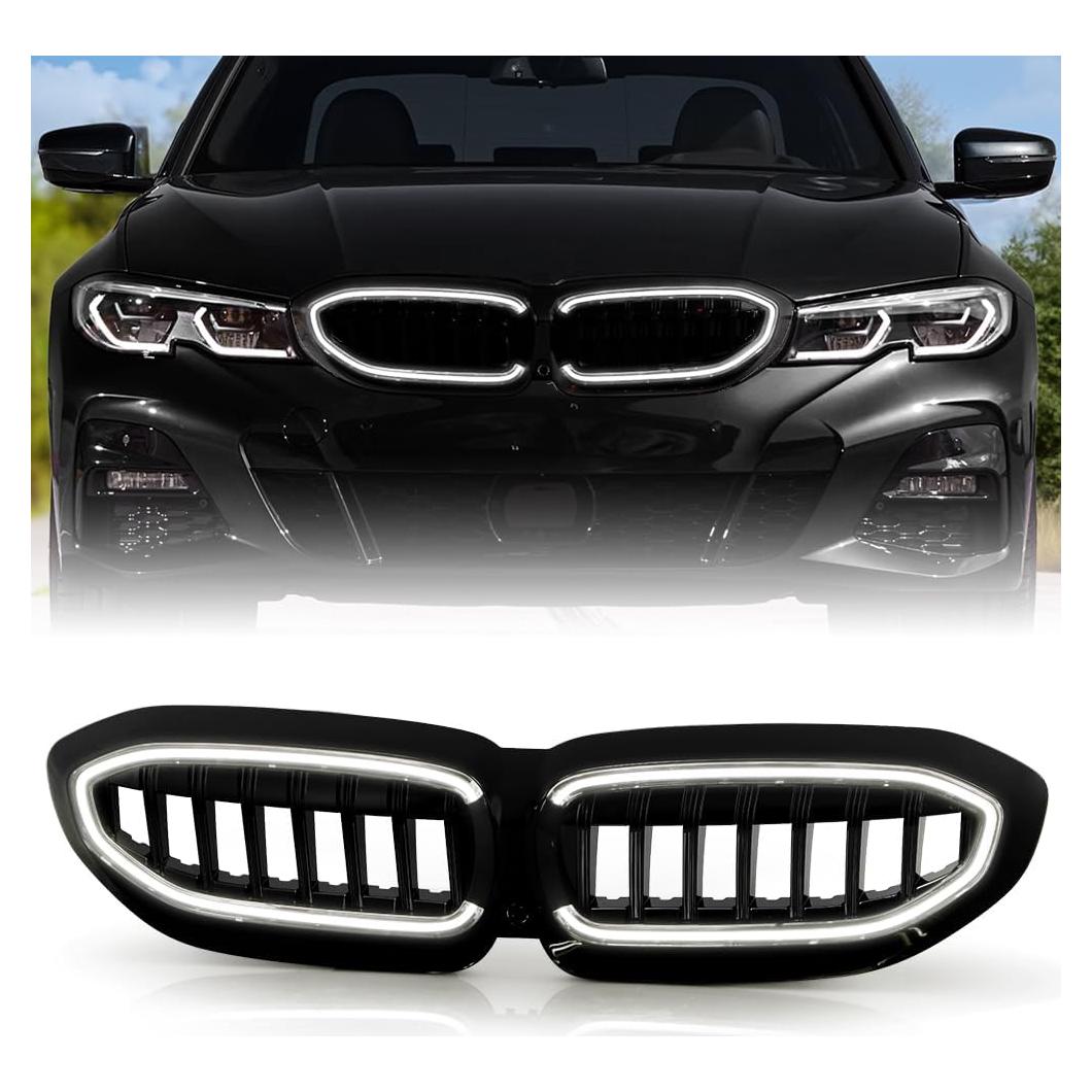 Rejilla Delantera LED KEEKPO para BMW G20 330i M340i 2019-2022