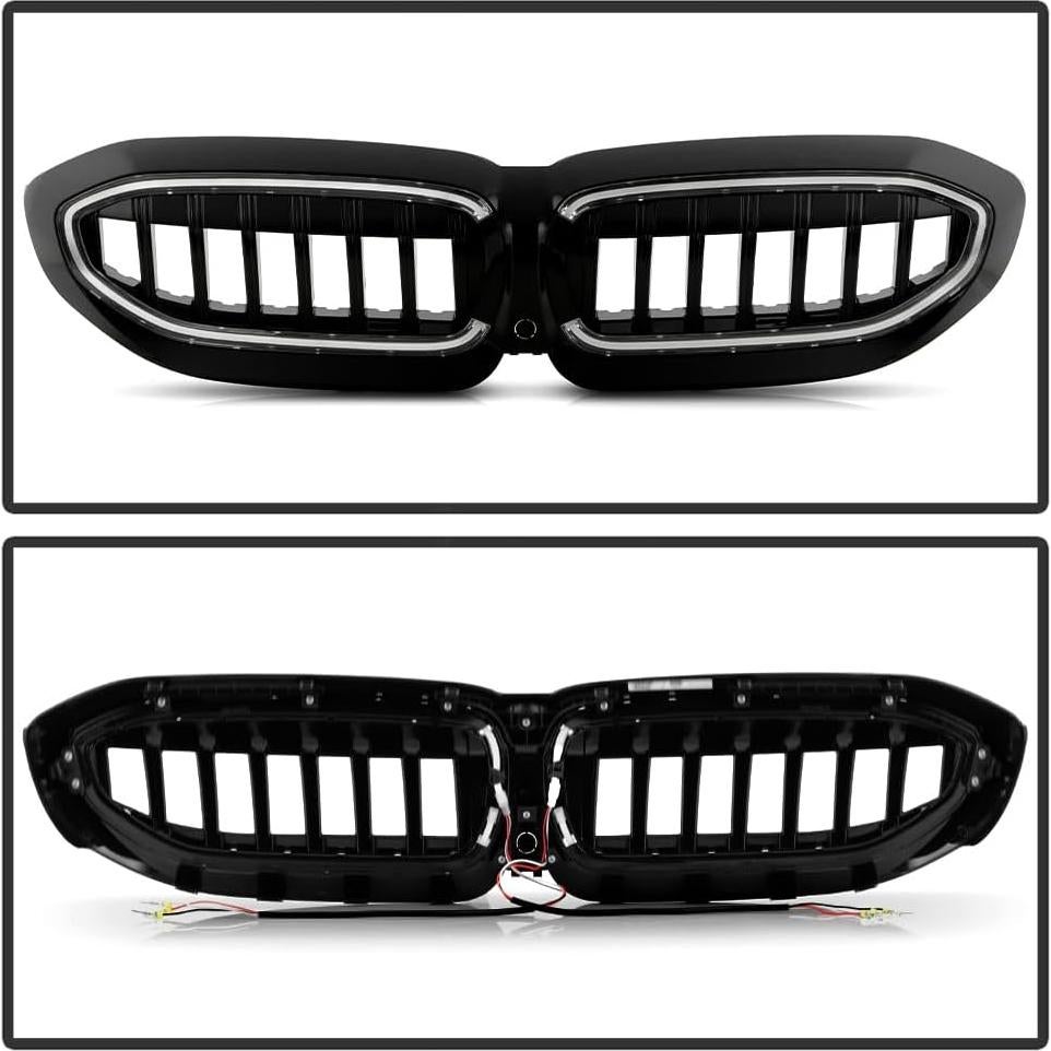 Rejilla Delantera LED KEEKPO para BMW G20 330i M340i 2019-2022