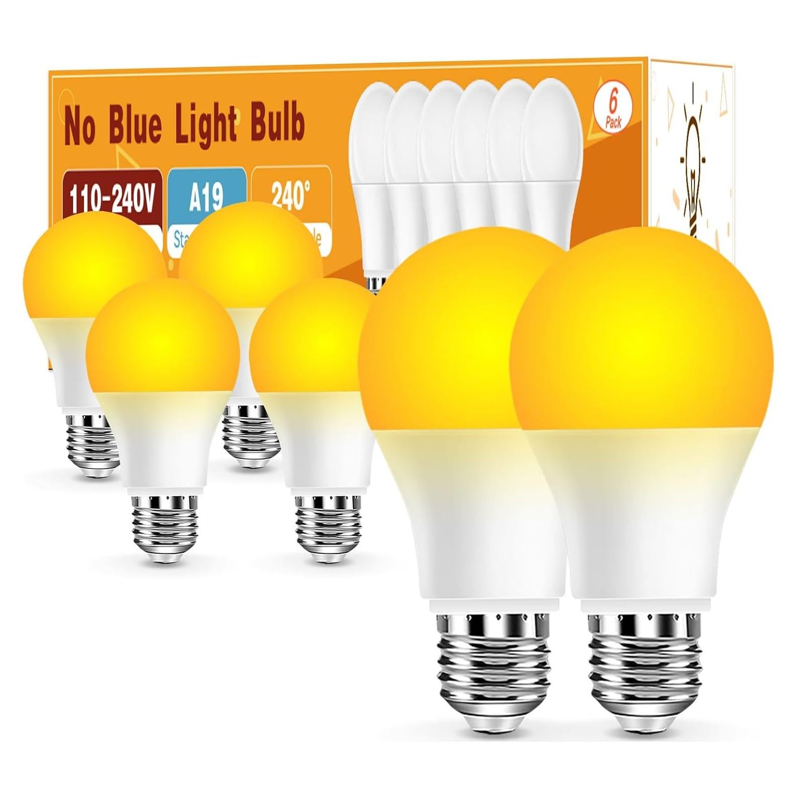 Bombillas LED Ámbar Neporal 9W 1800K Paquete de 6