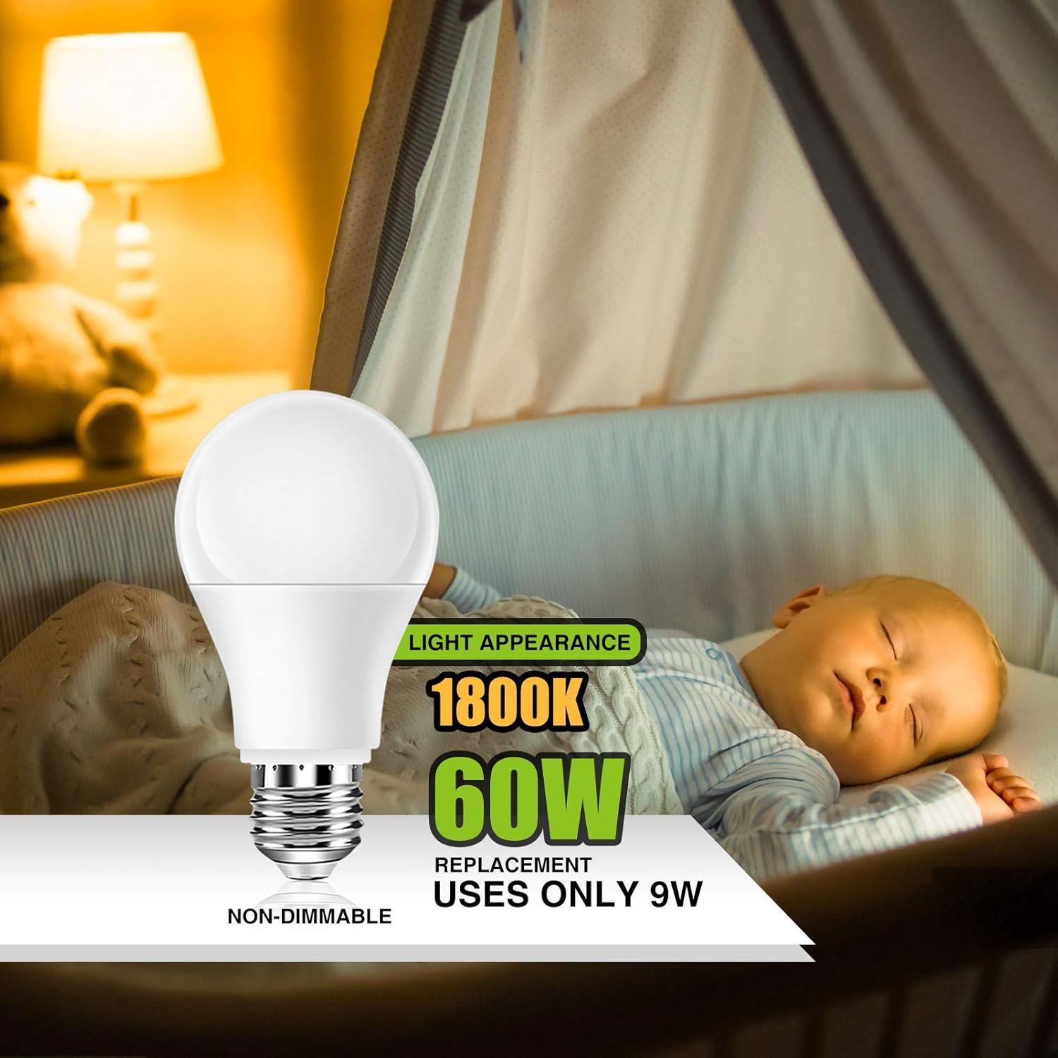 Bombilla LED Ámbar Neporal 9W Luz Cálida 1800K 1 Cuenta